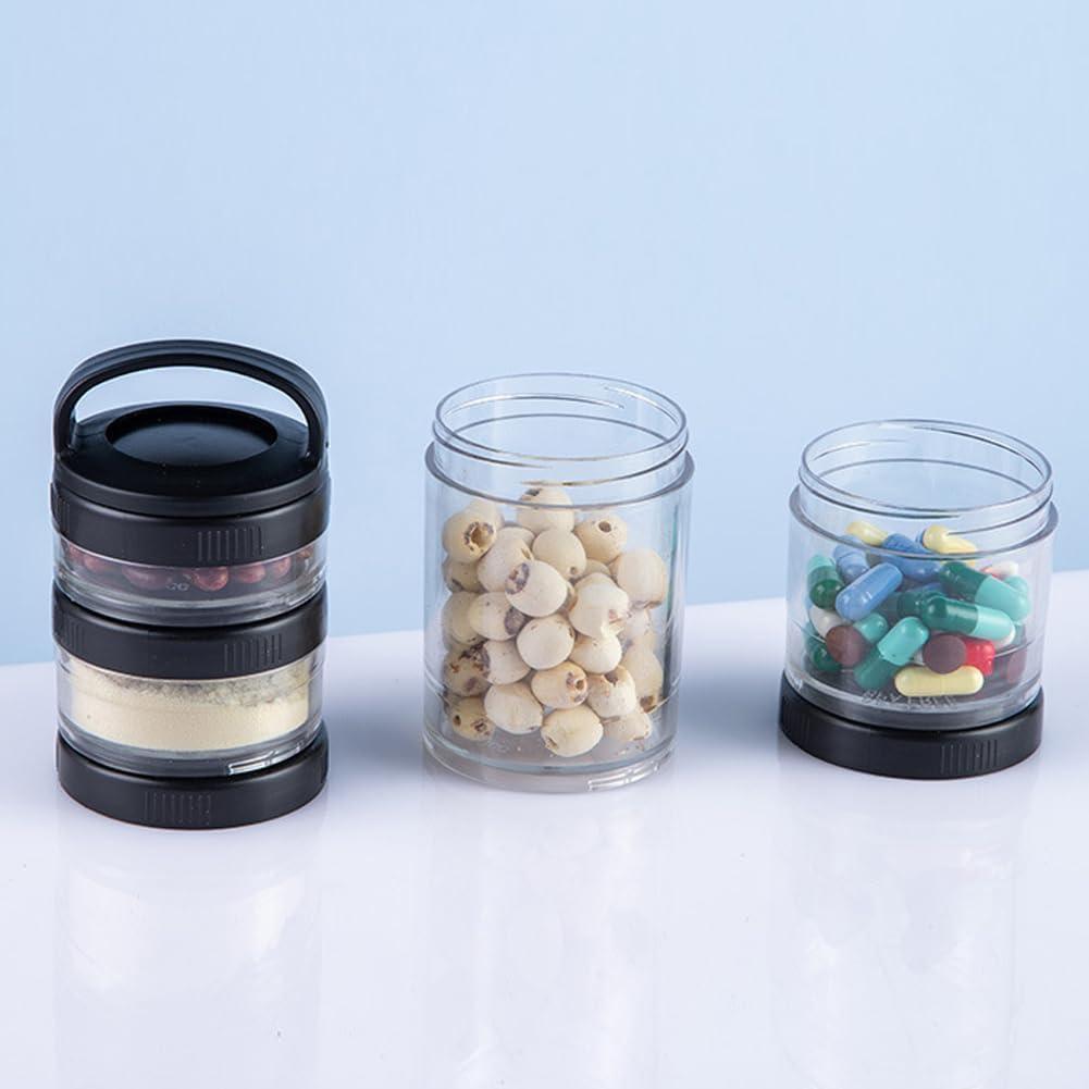 Contenedor de Snacks Apilable Saycker - 4 Tarros Medida 40cc a 150cc