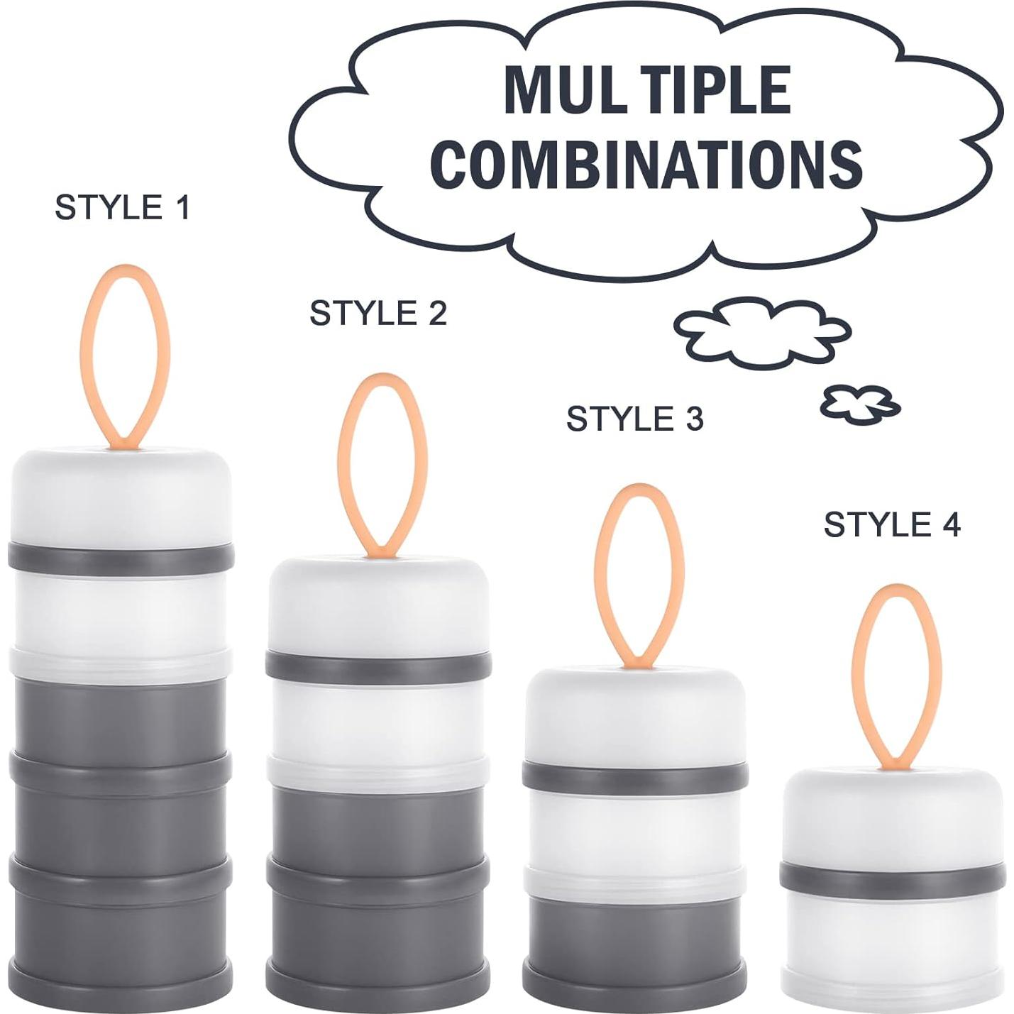 Dispensador de Fórmula para Bebés Accmor 4 Compartimentos Gris