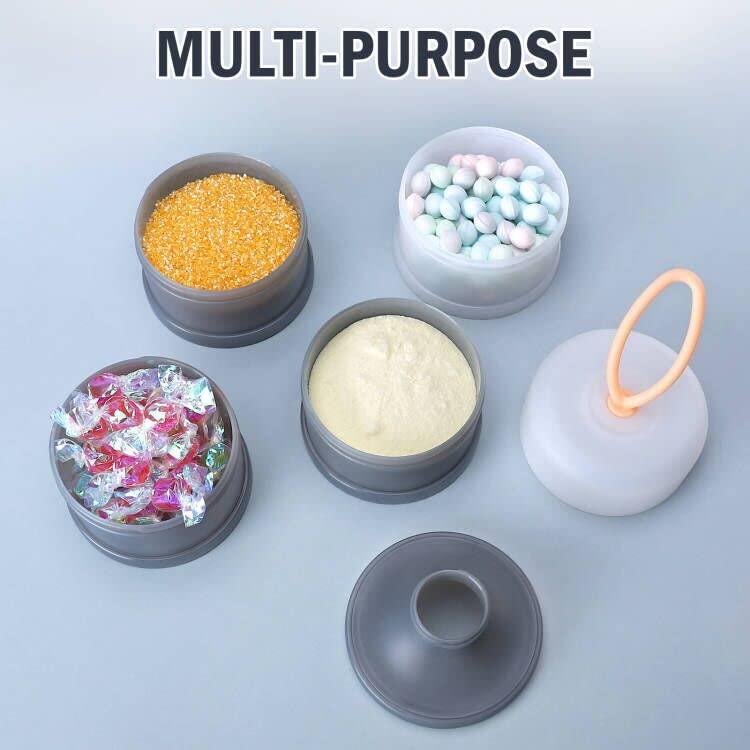 Dispensador de Fórmula para Bebés Accmor 4 Compartimentos Gris