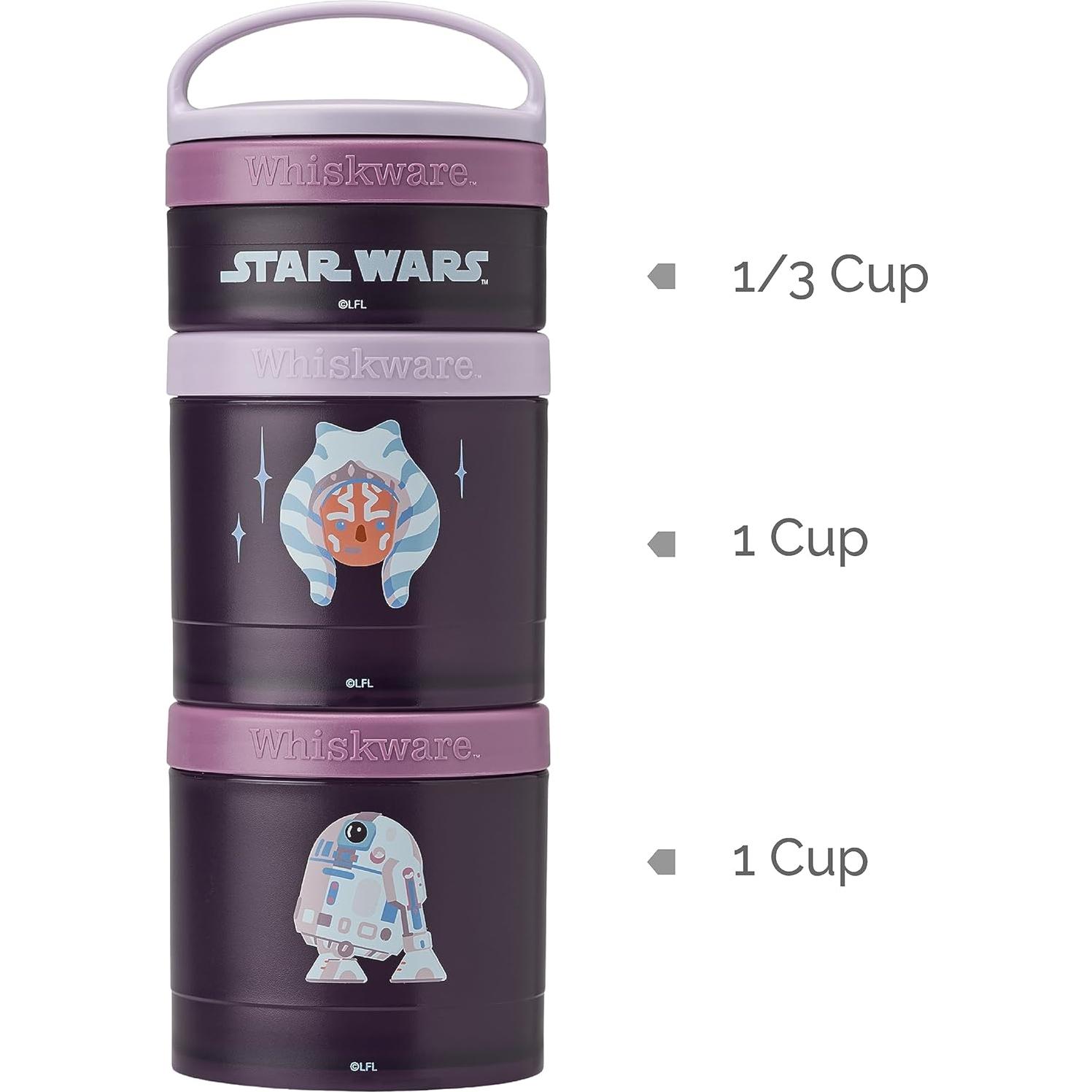 Contenedores Apilables de Snacks Whiskware Star Wars 3 Tazas
