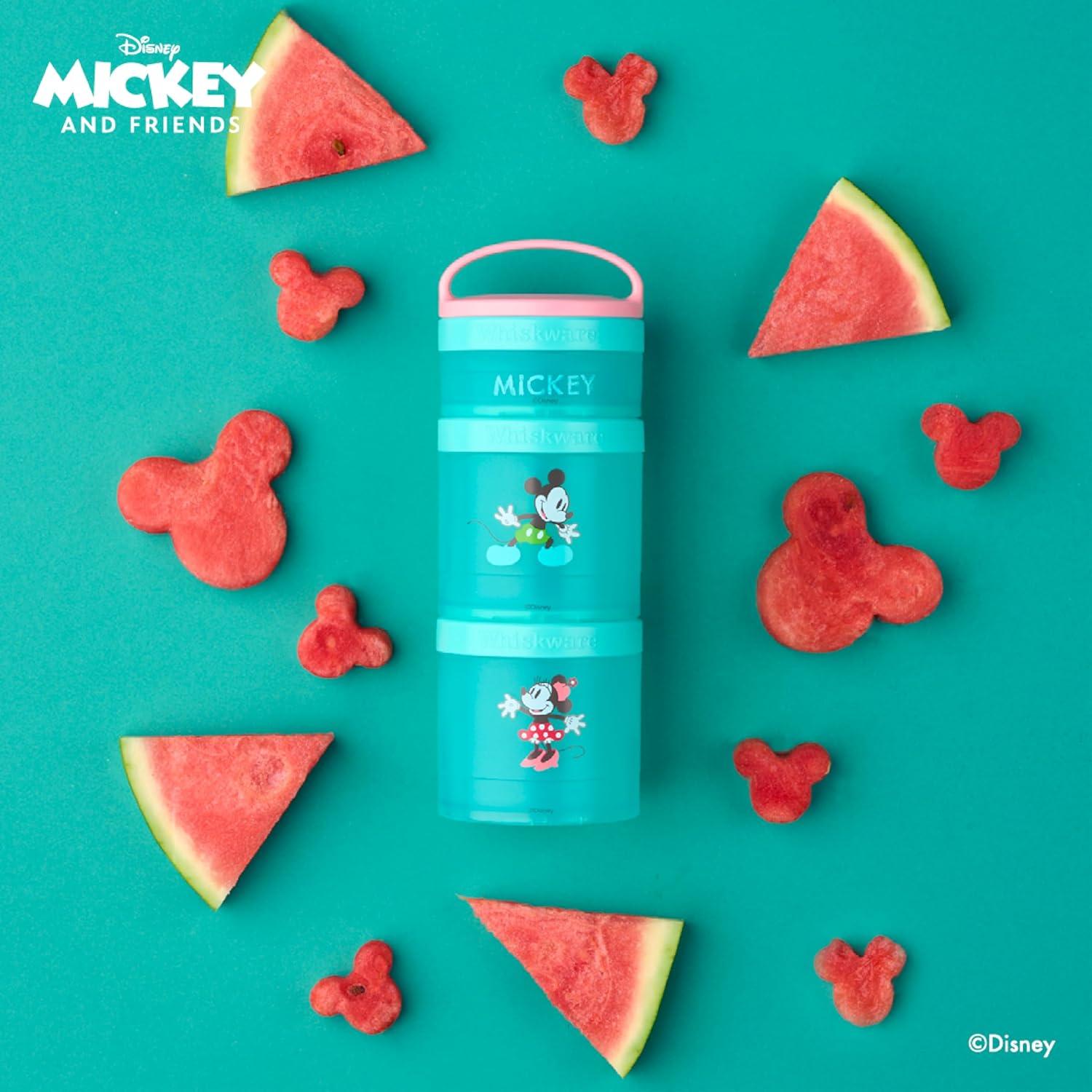 Contenedores Apilables Whiskware Disney Mickey Minnie 3 Tazas