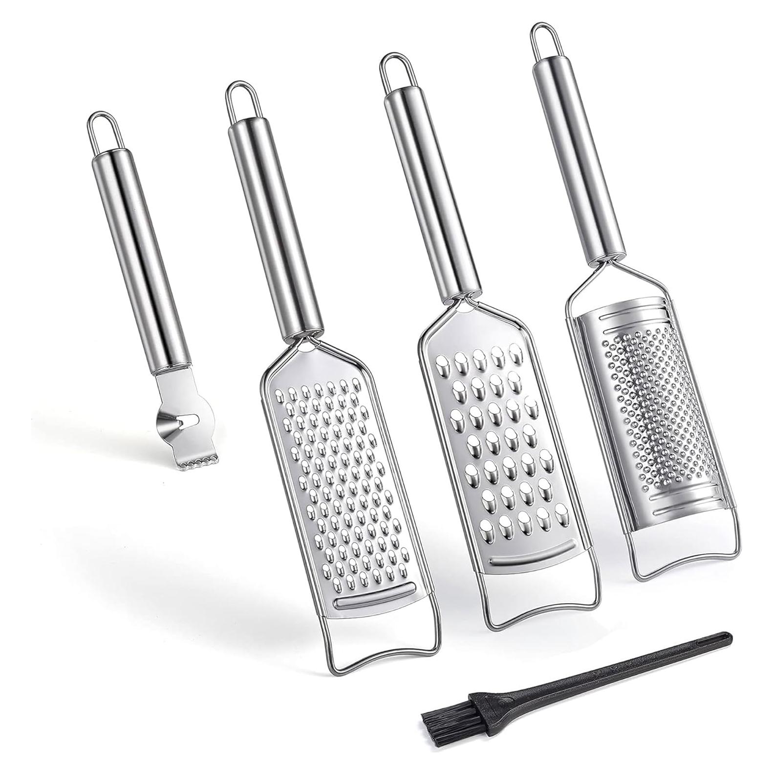 Set de 5 Ralladores de Cocina Tongjude - Acero Inoxidable