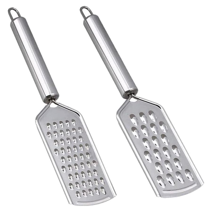 Rallador de Queso WENHUAZAI de Acero Inoxidable 2 Pcs