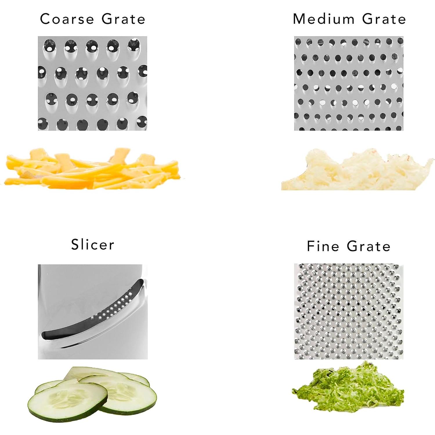 Rallador de caja KitchenAid de acero inoxidable 4 lados 25.4 cm