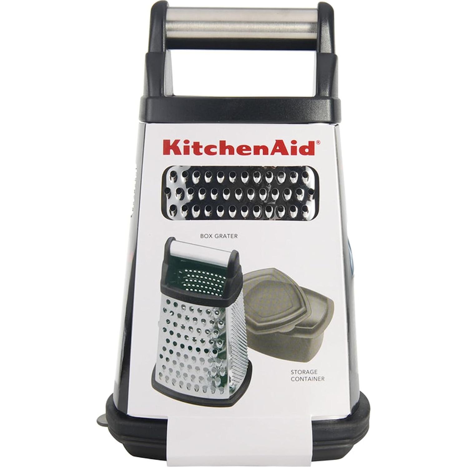 Rallador de caja KitchenAid de acero inoxidable 4 lados 25.4 cm