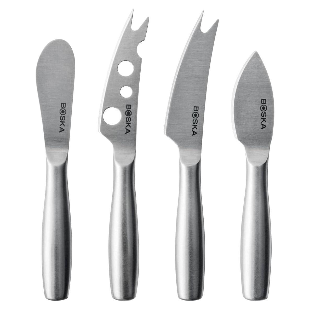 Juego de 4 cuchillos de queso BOSKA Mini - Acero inoxidable