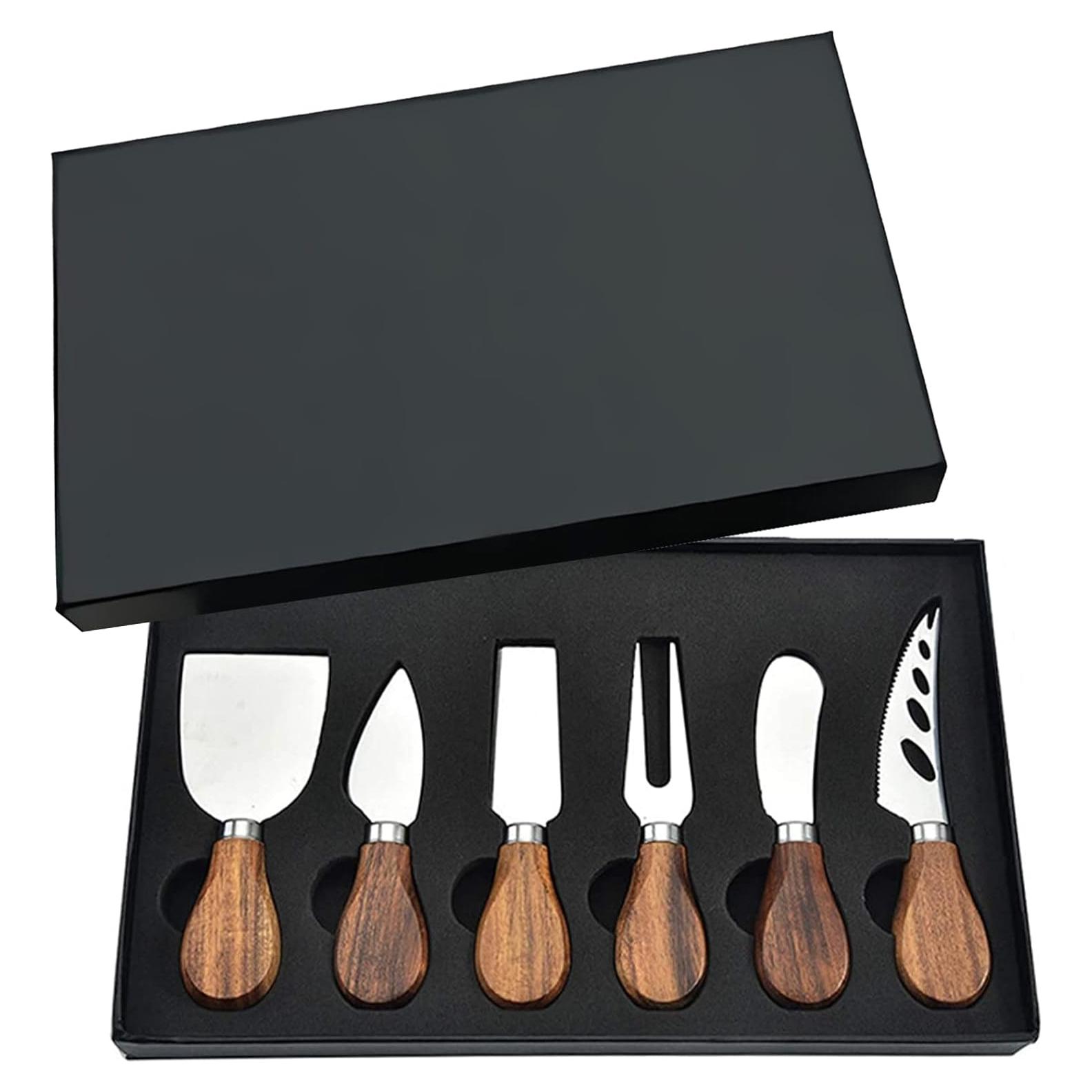 Juego de Cuchillos para Queso KT-GARY 6 Piezas Acero Inoxidable