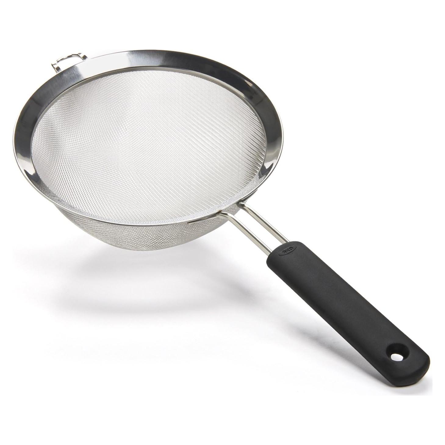Colador de Doble Varilla OXO Good Grips 20 cm Acero Inoxidable Negro