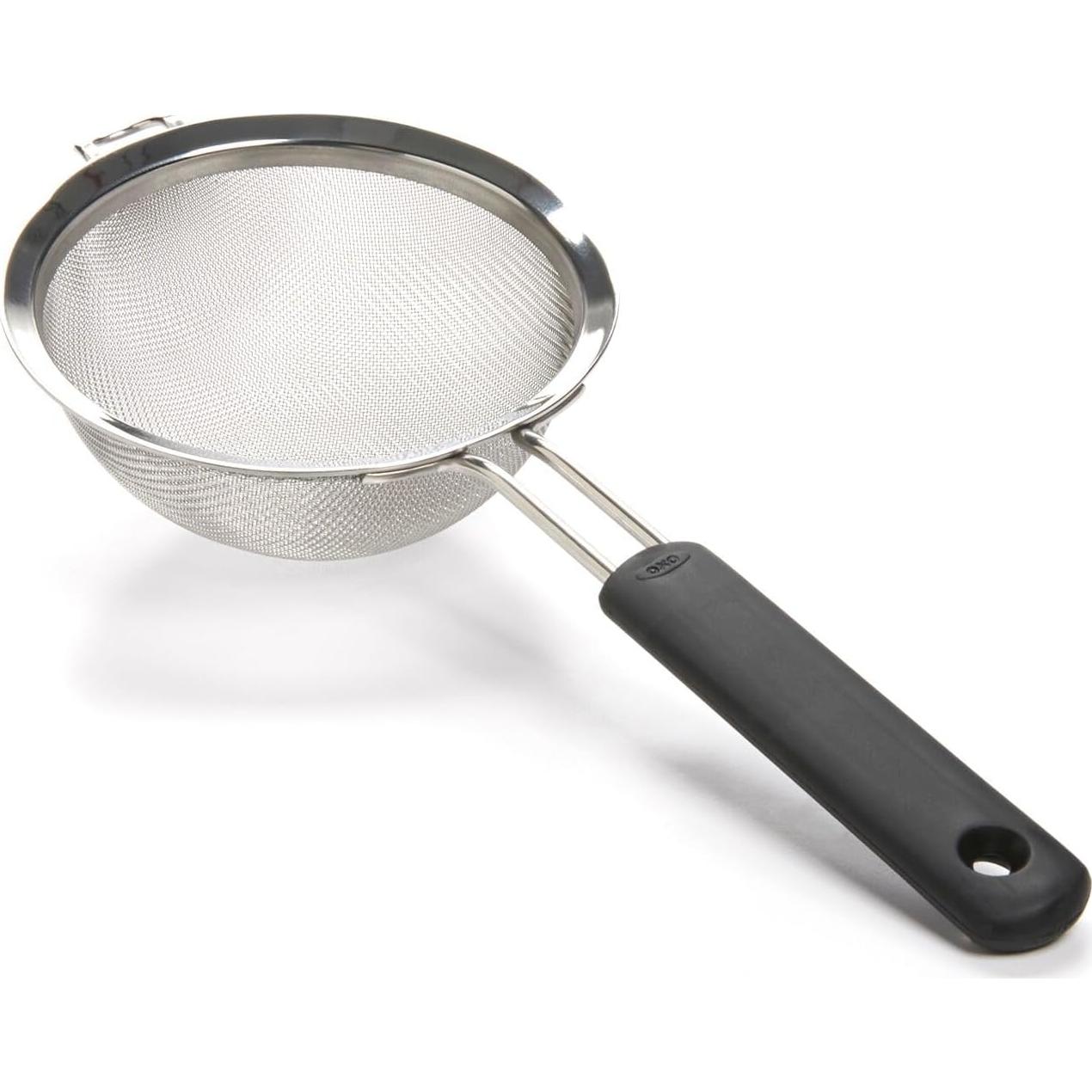 Colador de Doble Varilla OXO Good Grips 20 cm Acero Inoxidable Negro