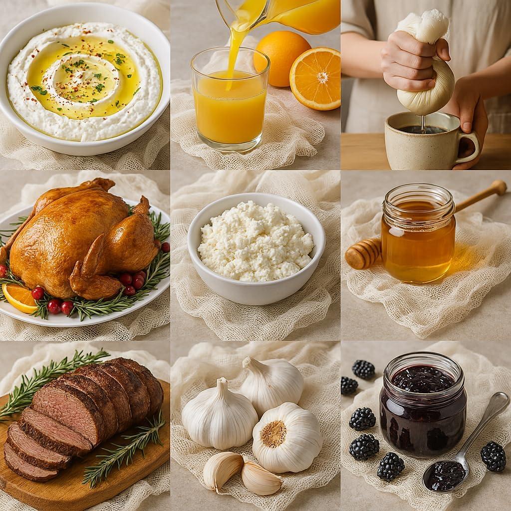 Paños de Queso Orgánicos YJL Grado 100, 6 PCS 50.8x50.8 cm