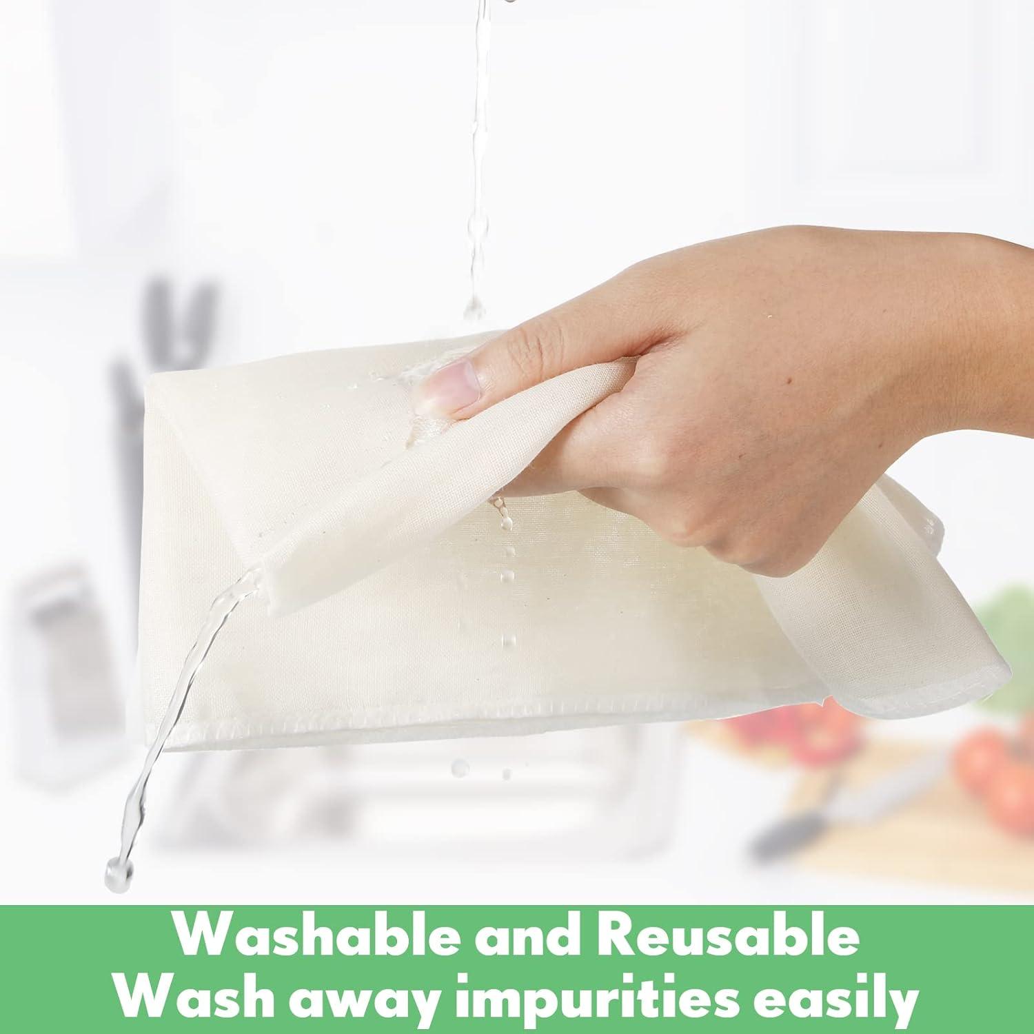 20 Paños de Queso Reutilizables Chumia 50x50 cm Algodón Sin Blanquear