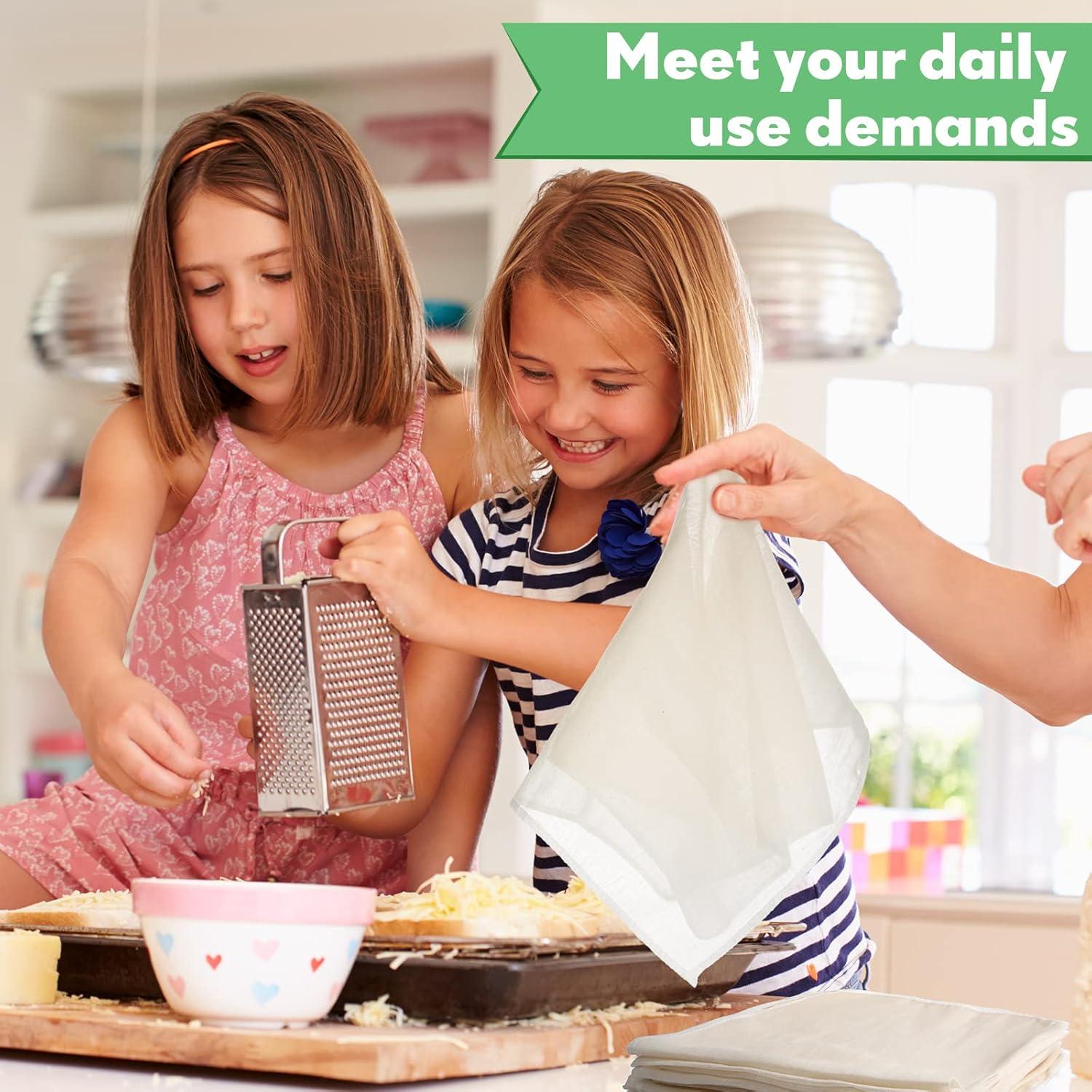 20 Paños de Queso Reutilizables Chumia 50x50 cm Algodón Sin Blanquear