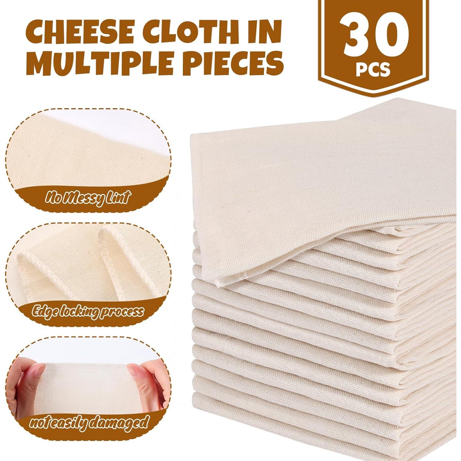 30 Paños de Queso FUMILE de Algodón Orgánico 50.8x50.8 cm