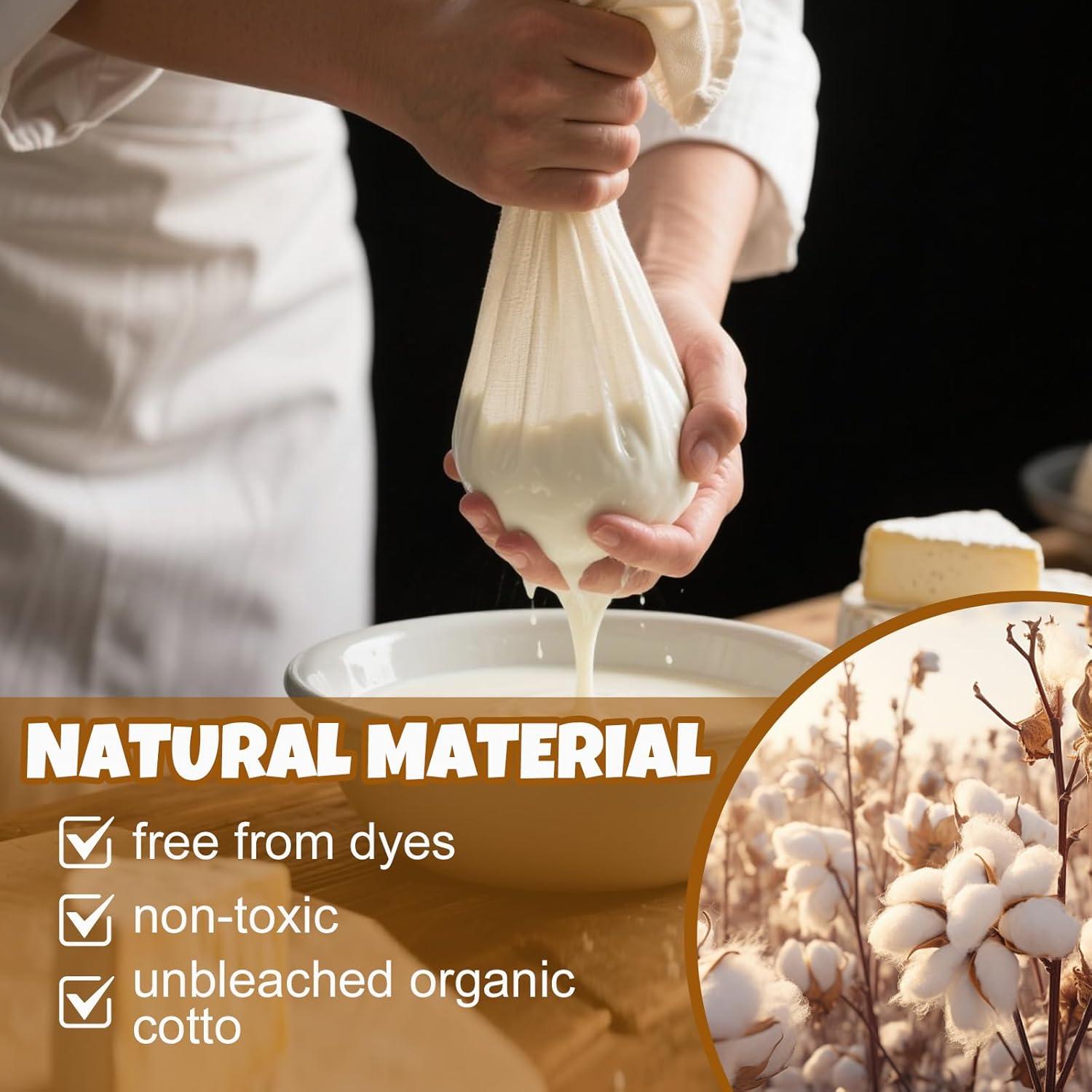 30 Paños de Queso FUMILE de Algodón Orgánico 50.8x50.8 cm