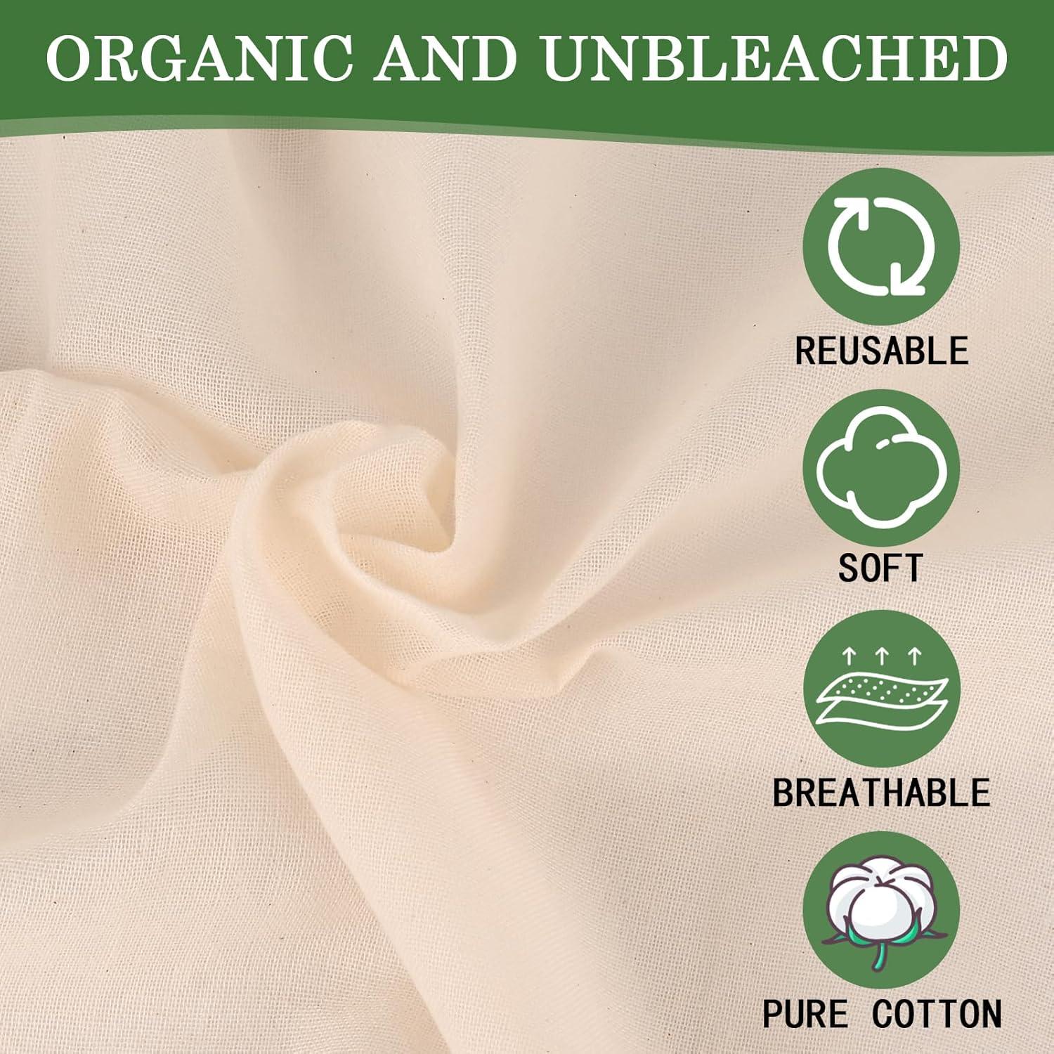 Paños de Queso WMKGG 9 PCS 50.8x50.8 cm Algodón Reutilizables