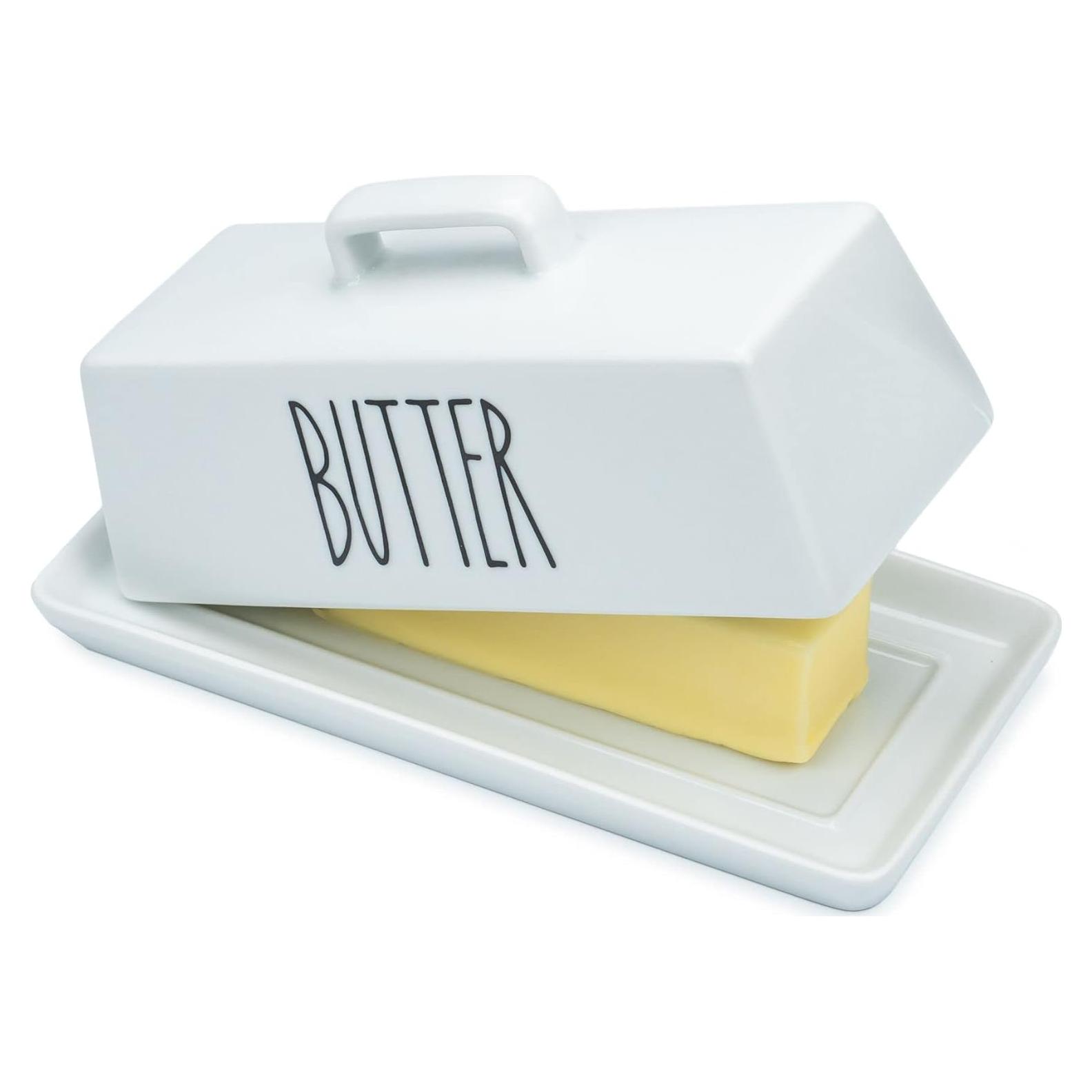 Plato de Mantequilla Heartland Home con Tapa y Mango 19.3x9.7cm