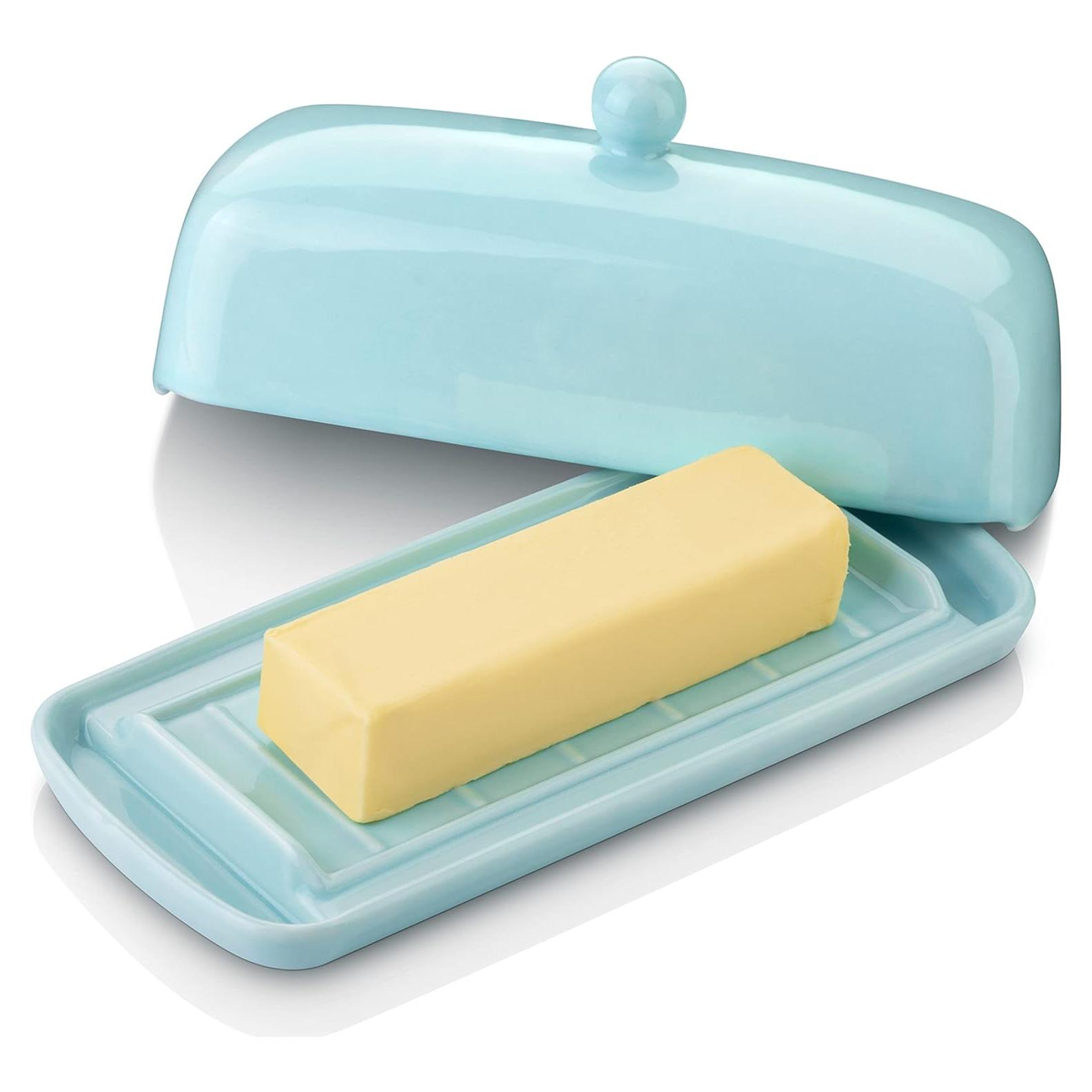 Plato de Mantequilla Nucookery Cerámica con Tapa Antideslizante