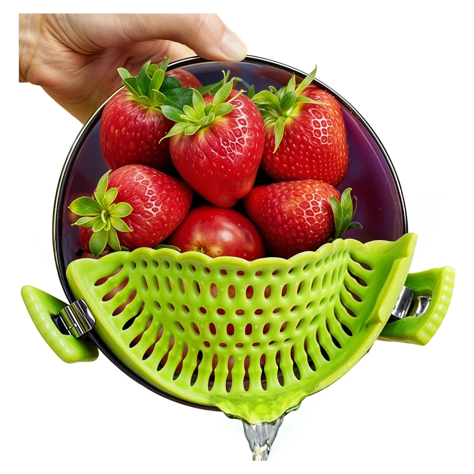 Colador de Silicona Compacto Performore | Clip-On Resistente al Calor