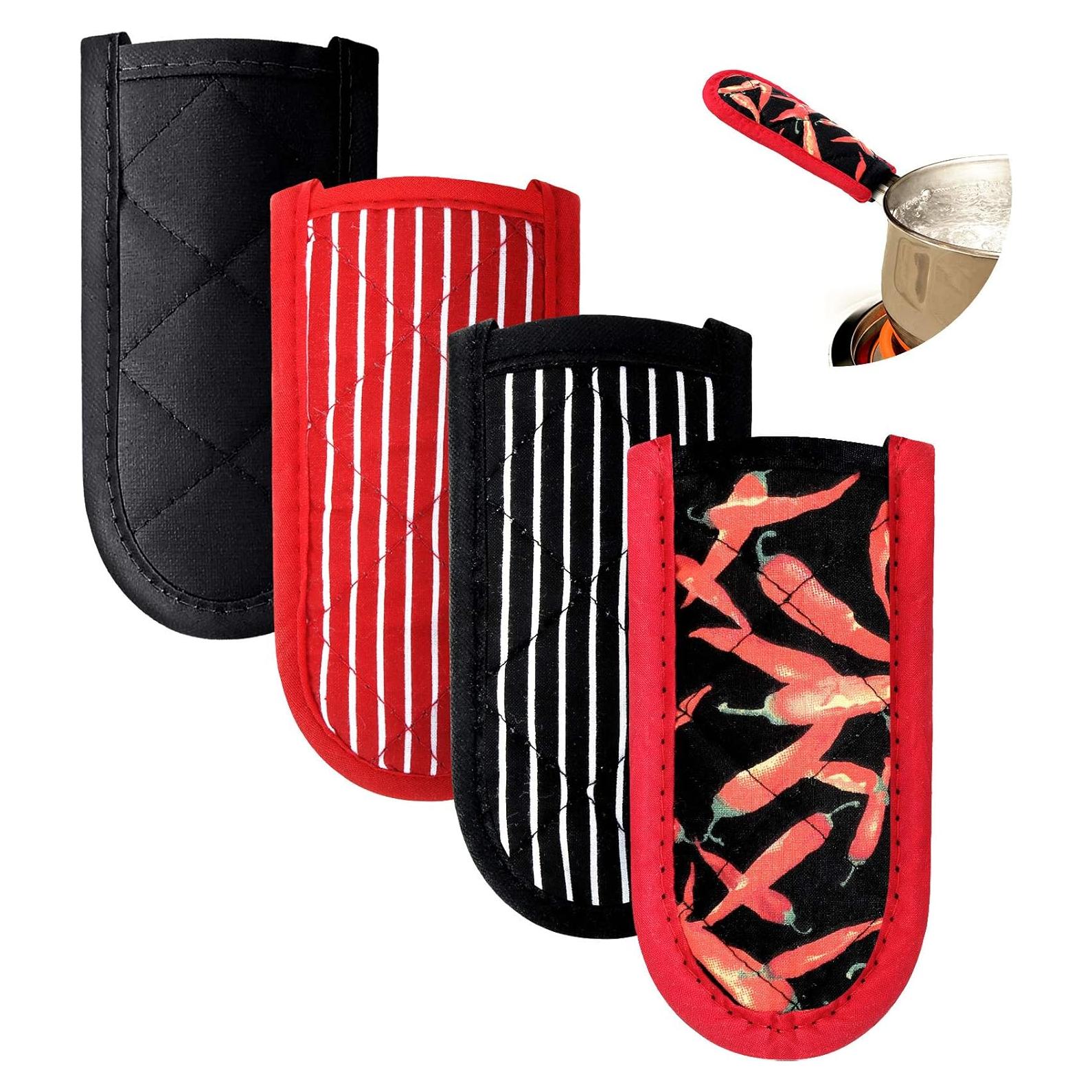Fundas para Mangos de Sartén Patelai 4 Pcs Algodón Antideslizantes