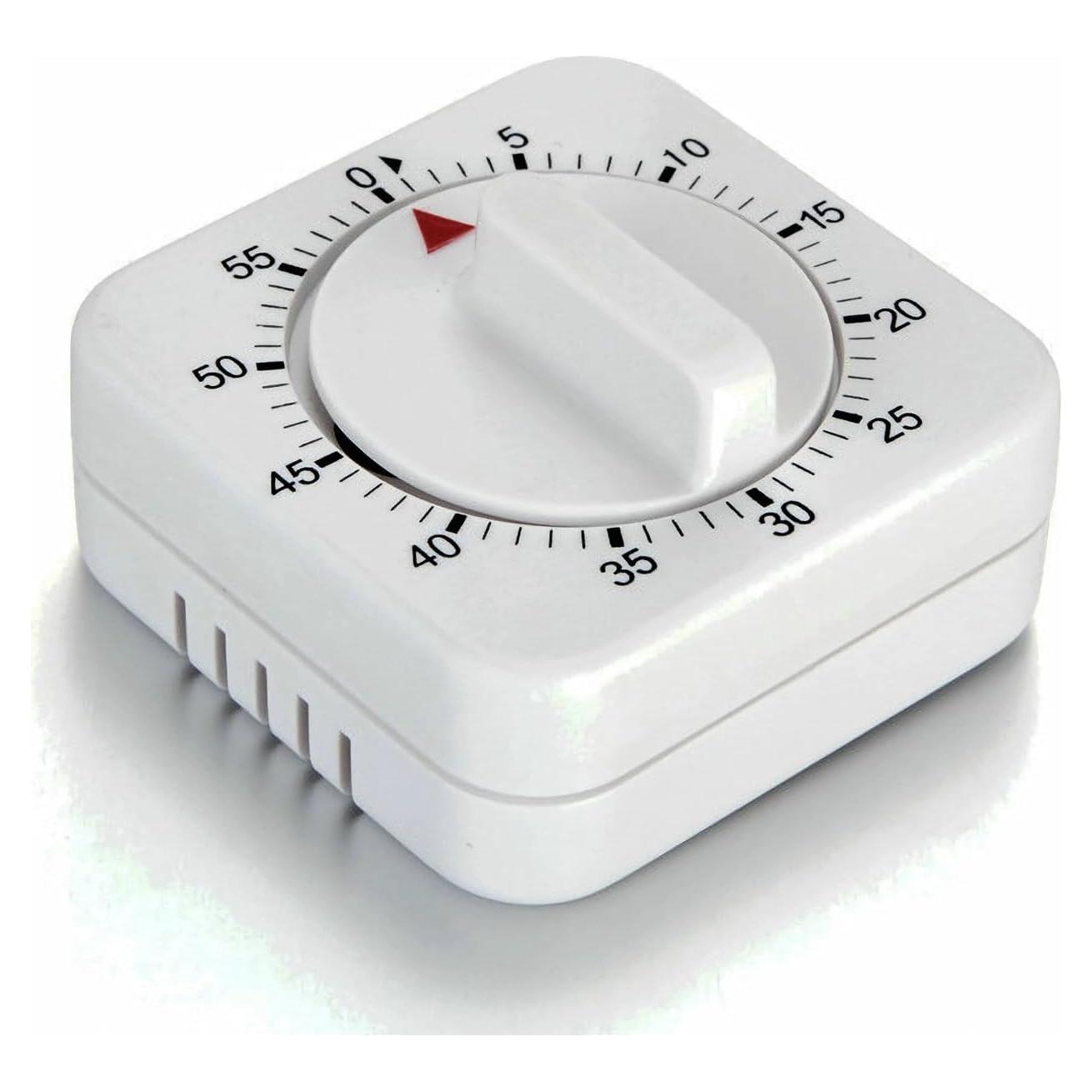 Temporizador Mecánico de Cocina NUOSWEK 60 Minutos Blanco