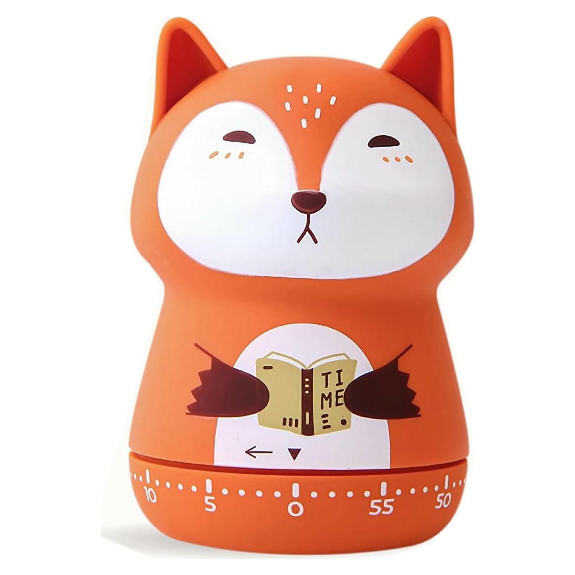 Temporizador de Cocina Mecánico NUOSWEK Zorro Naranja 60 Min