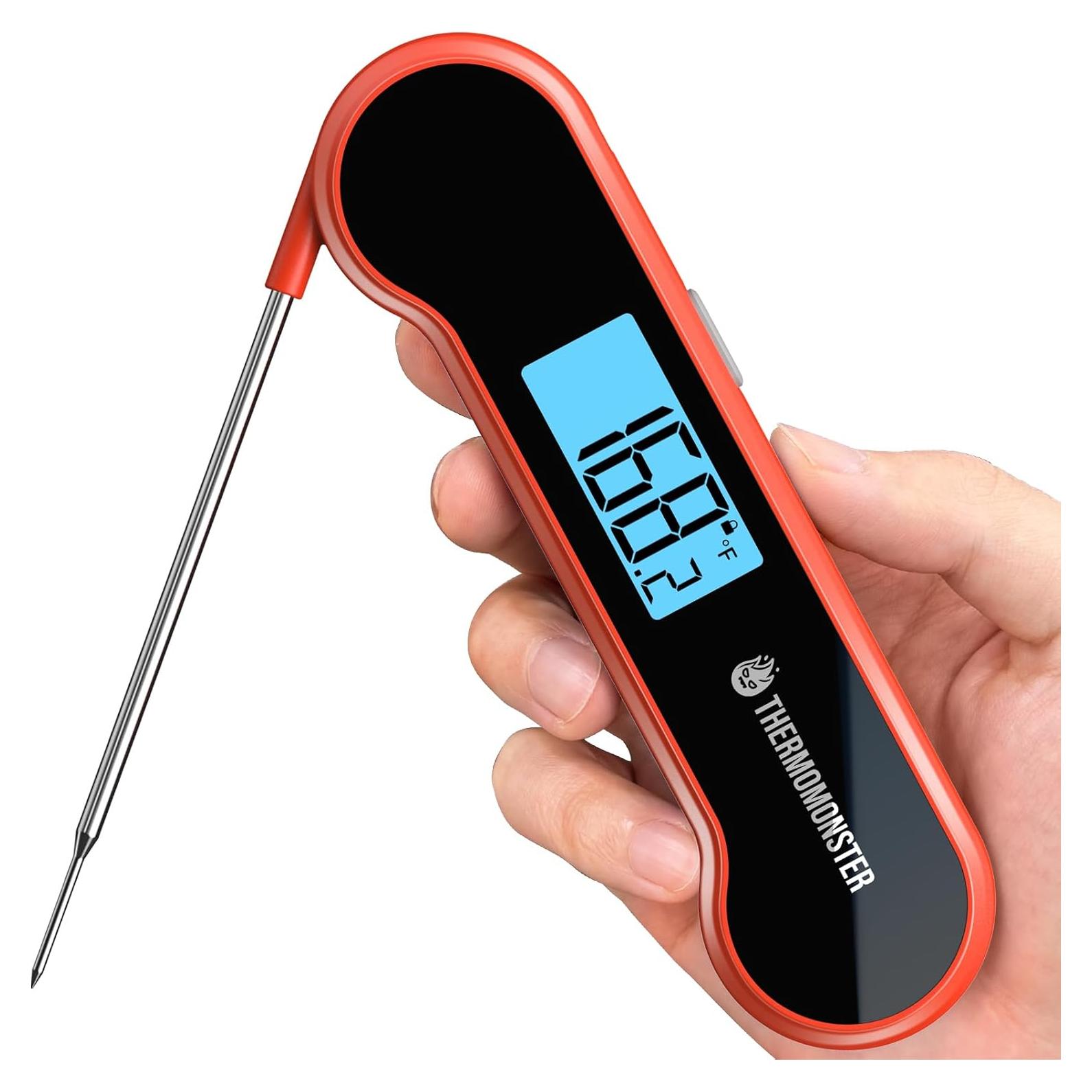 Termómetro Digital de Carne ThermoMonster Rojo 0.5s Preciso