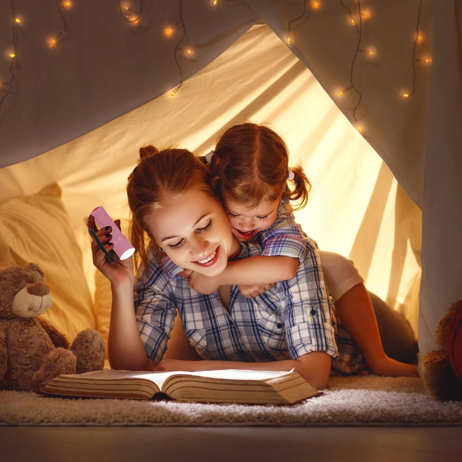 Linterna Mini LED Hilngav Paquete de 6 con 18 Baterías AAA