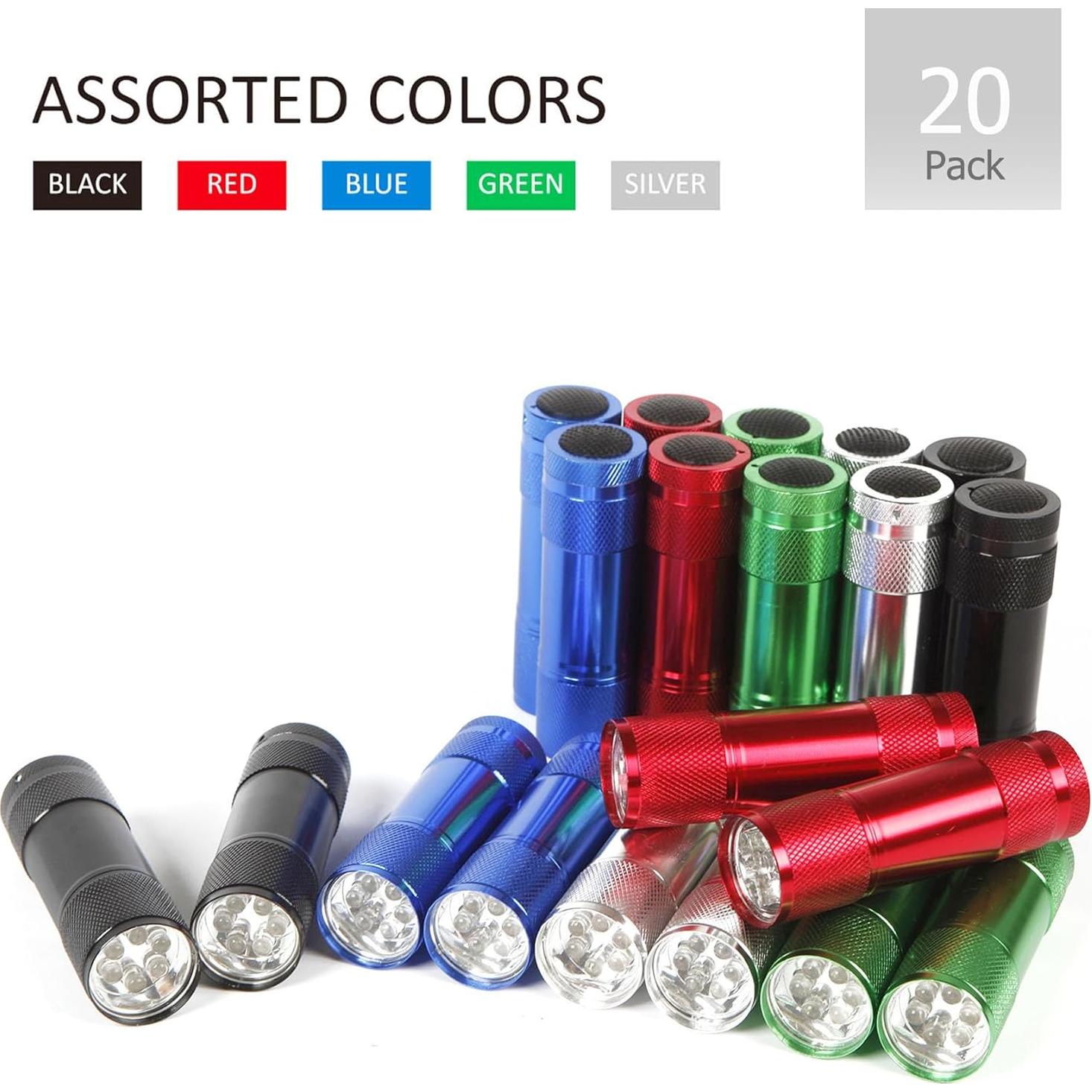 Set de 20 Lámparas de Mano LED FASTPRO 6 LEDs Aluminio