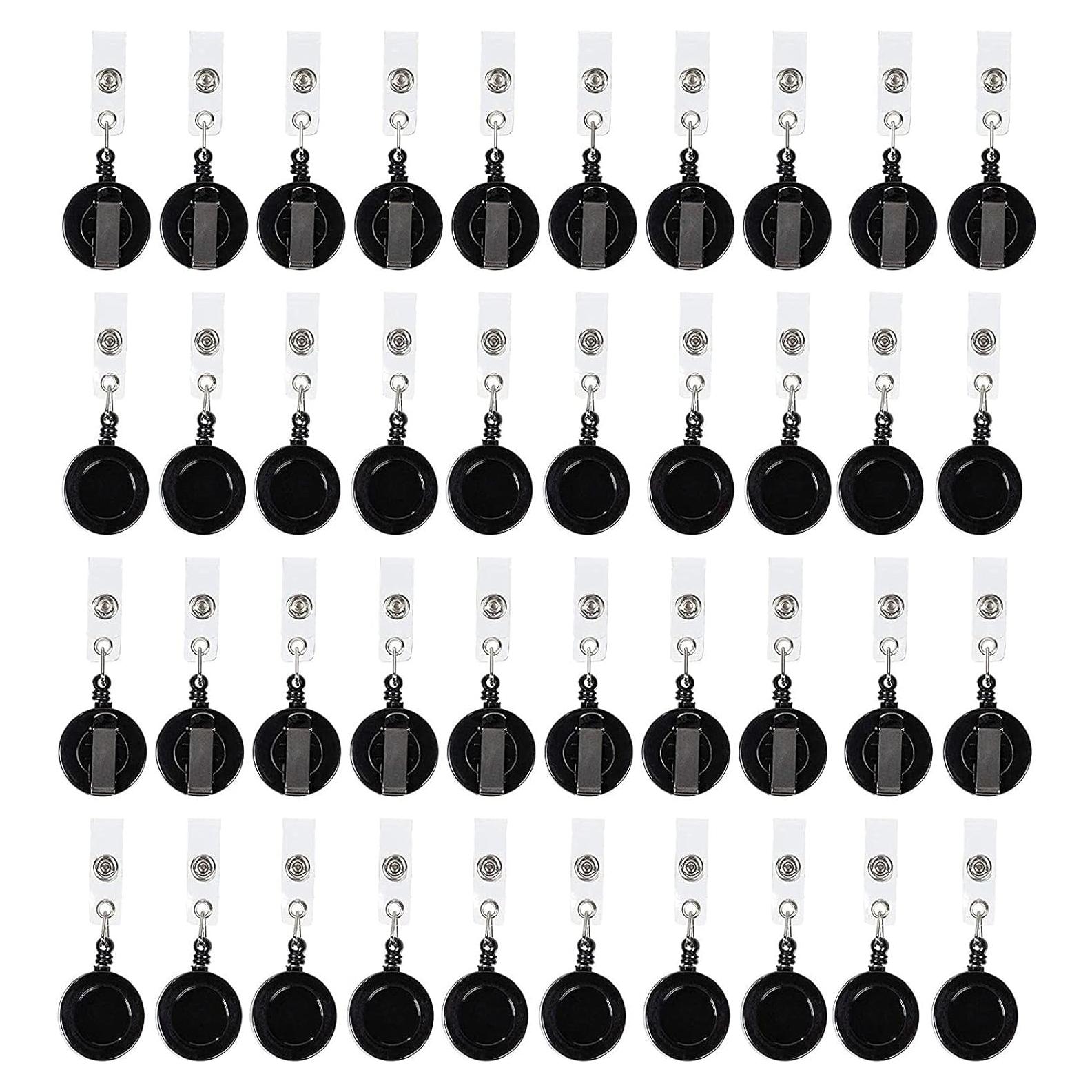 Paquete de 100 portatarjetas retráctiles Juvale 67.3 cm