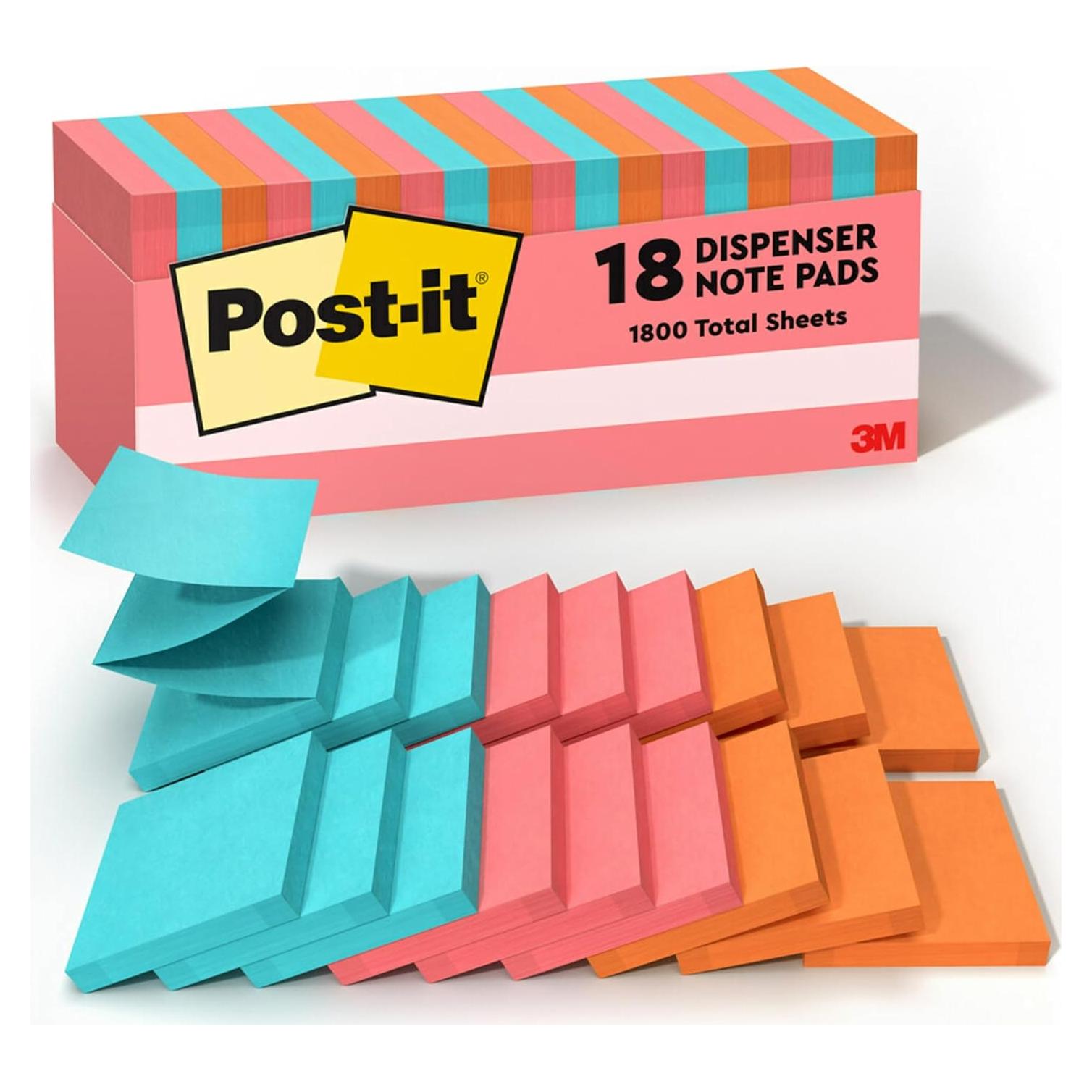 Notas Adhesivas Post-it Poptimista 7.6x7.6 cm 18 Blocs
