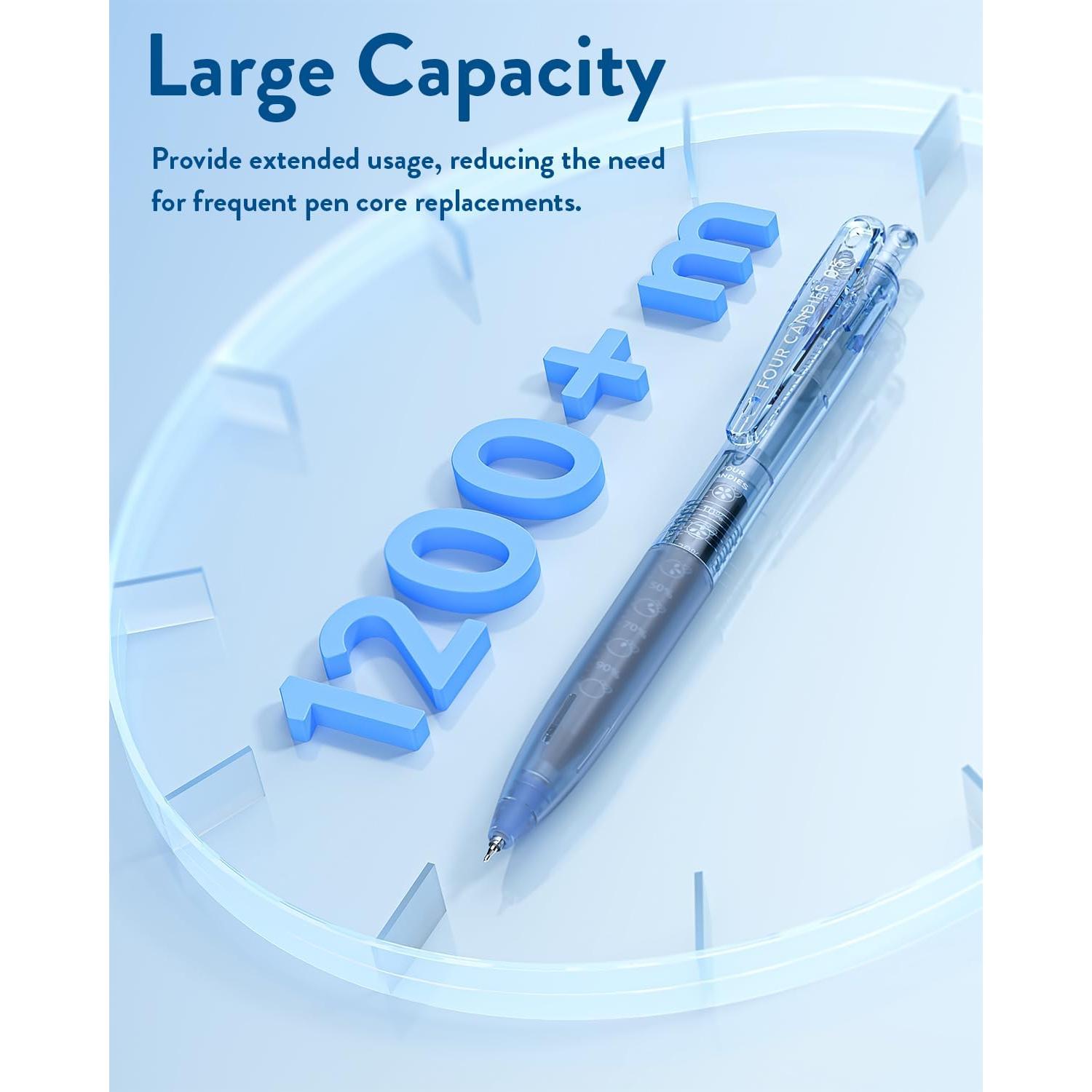 Set de 12 Bolígrafos Gel Cuatro Caramelos 0.5mm Multicolor