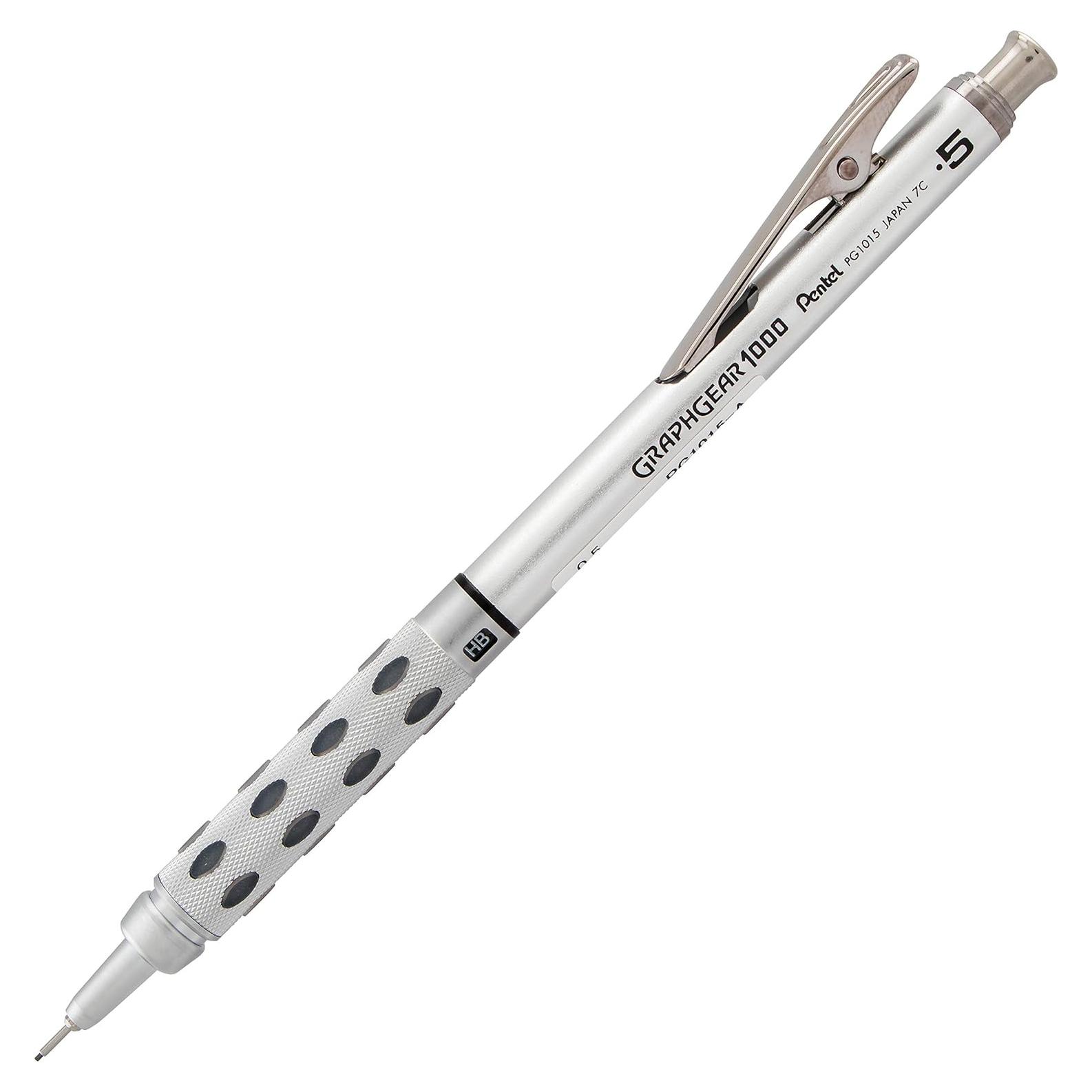 Lápiz Mecánico Pentel GraphGear 1000 0.5mm Cuerpo Negro