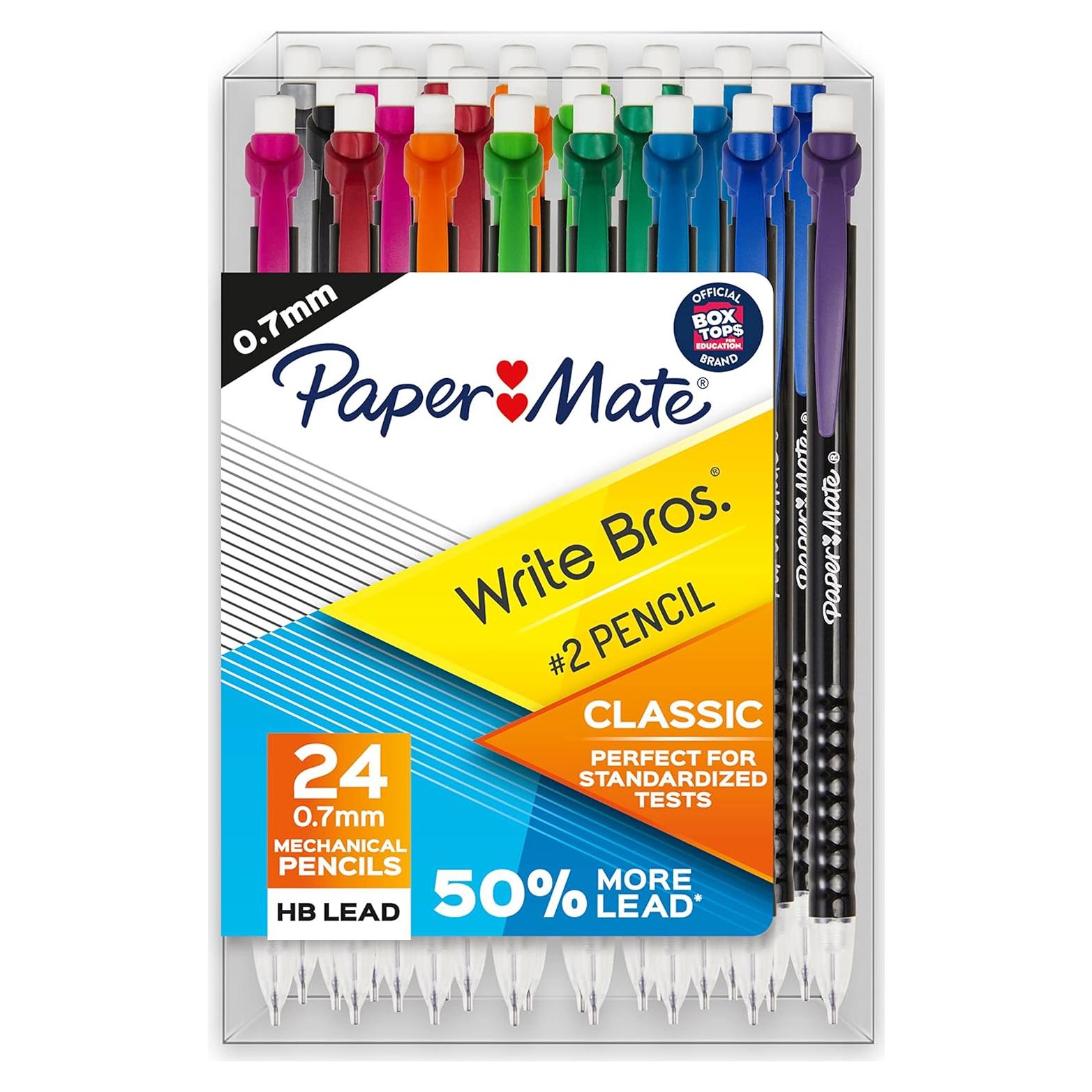 Juego de Lápices Mecánicos Paper Mate Write Bros. 24 Unidades 0.7mm