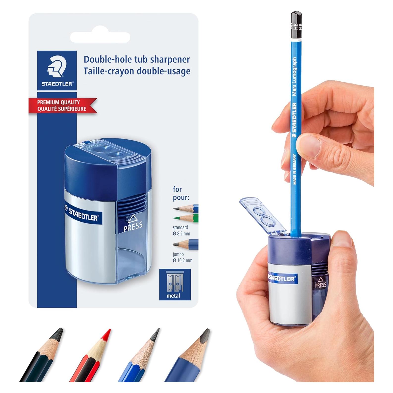 Sacapuntas Manual STAEDTLER Doble Agujero 512 001 BK Compacto