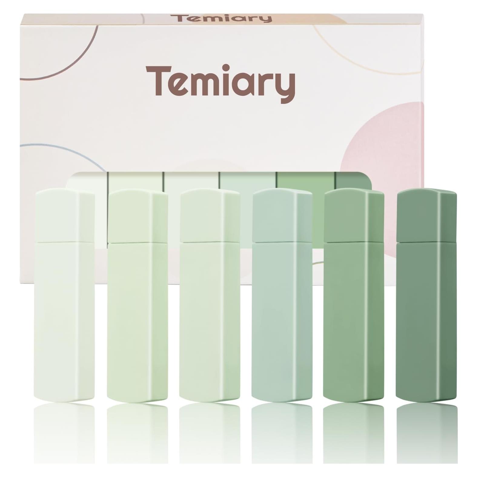 Cintas Correctoras Mini Temiary 6 Pcs Verde 2mm Retráctil