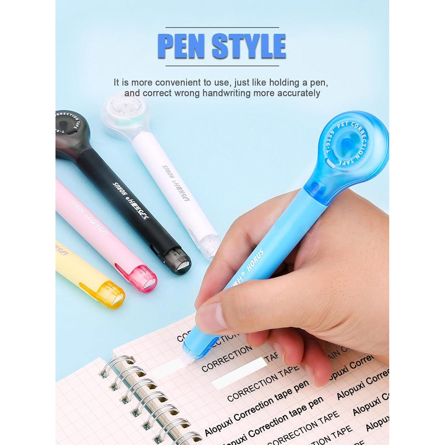 5 Pcs Correctores de Cinta Alopuxi 5mm x 6m Blanco