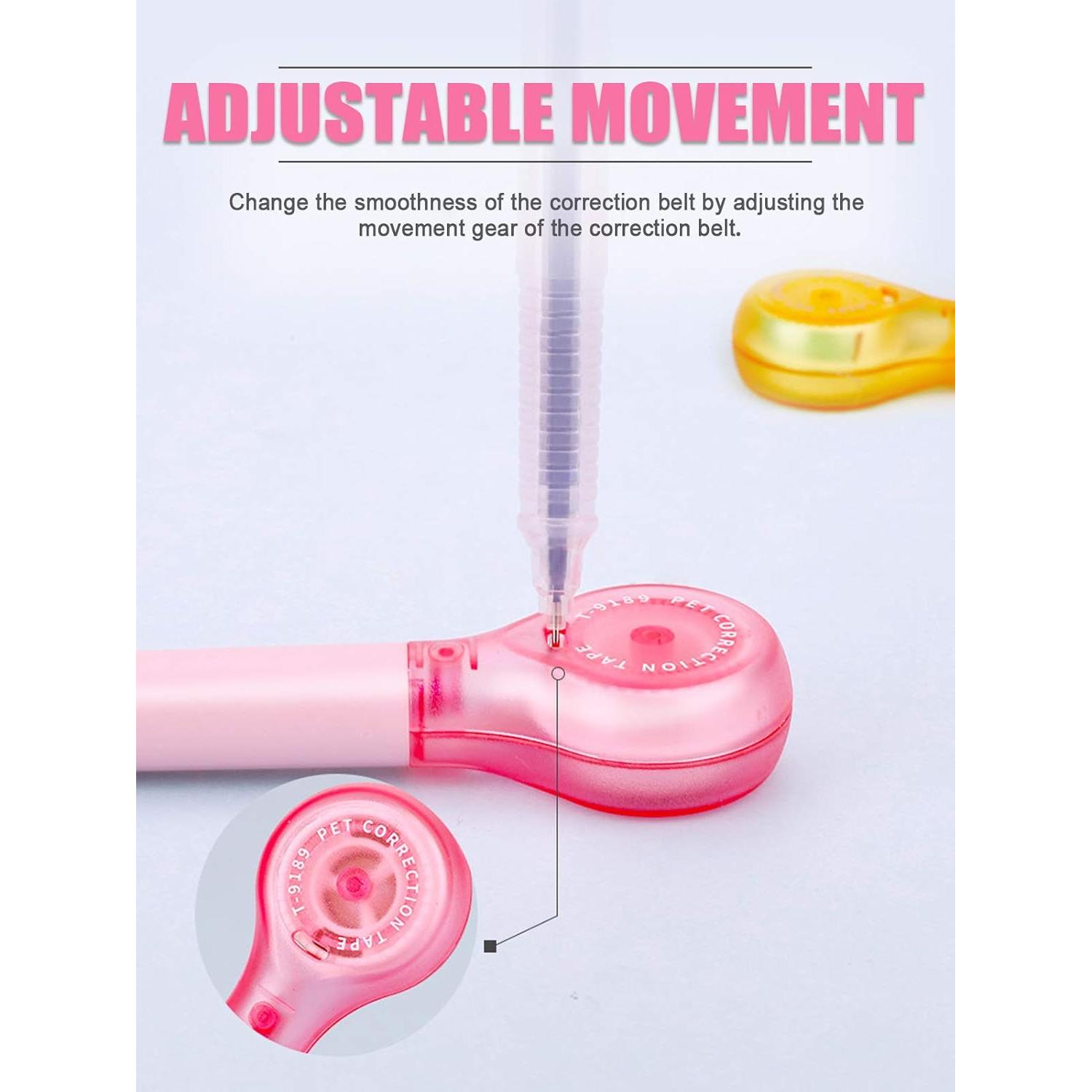 5 Pcs Correctores de Cinta Alopuxi 5mm x 6m Blanco