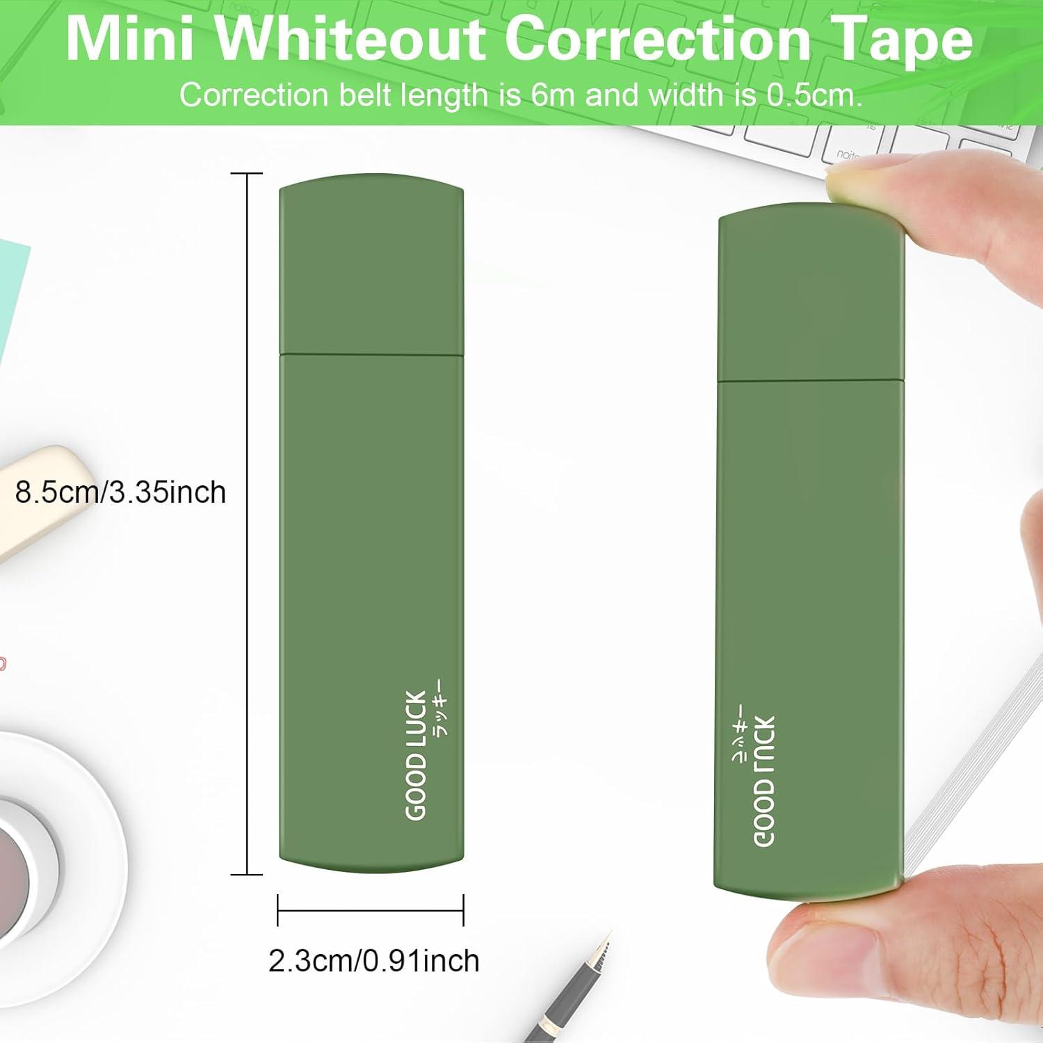 Cinta Correctora Blanca GEEHUA 6 Piezas 6m Rápido Secado