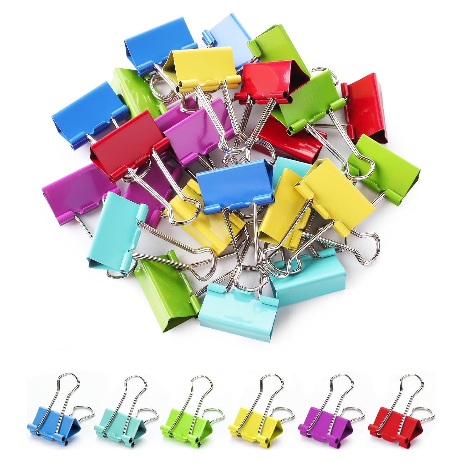 Clips de Encuadernación Mr. Pen Medianos 25 Piezas 3.18 cm