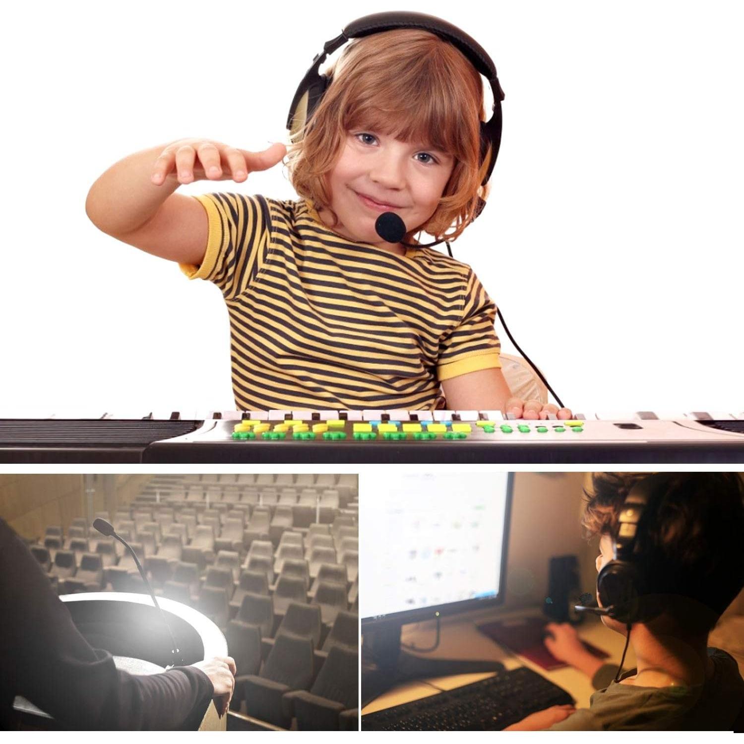 Phinus Filtros de Micrófono de Solapa - 10 Piezas Espuma Negra