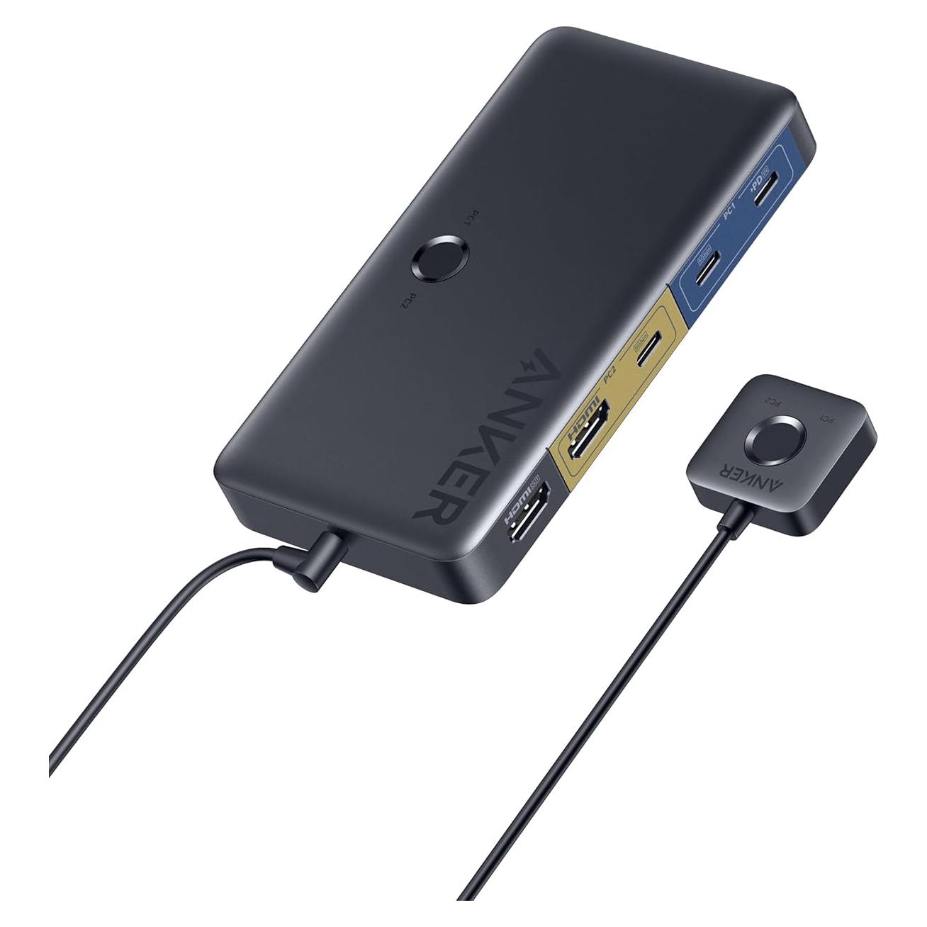 Interruptor KVM Anker HDMI 4K 5 Puertos USB 3.0