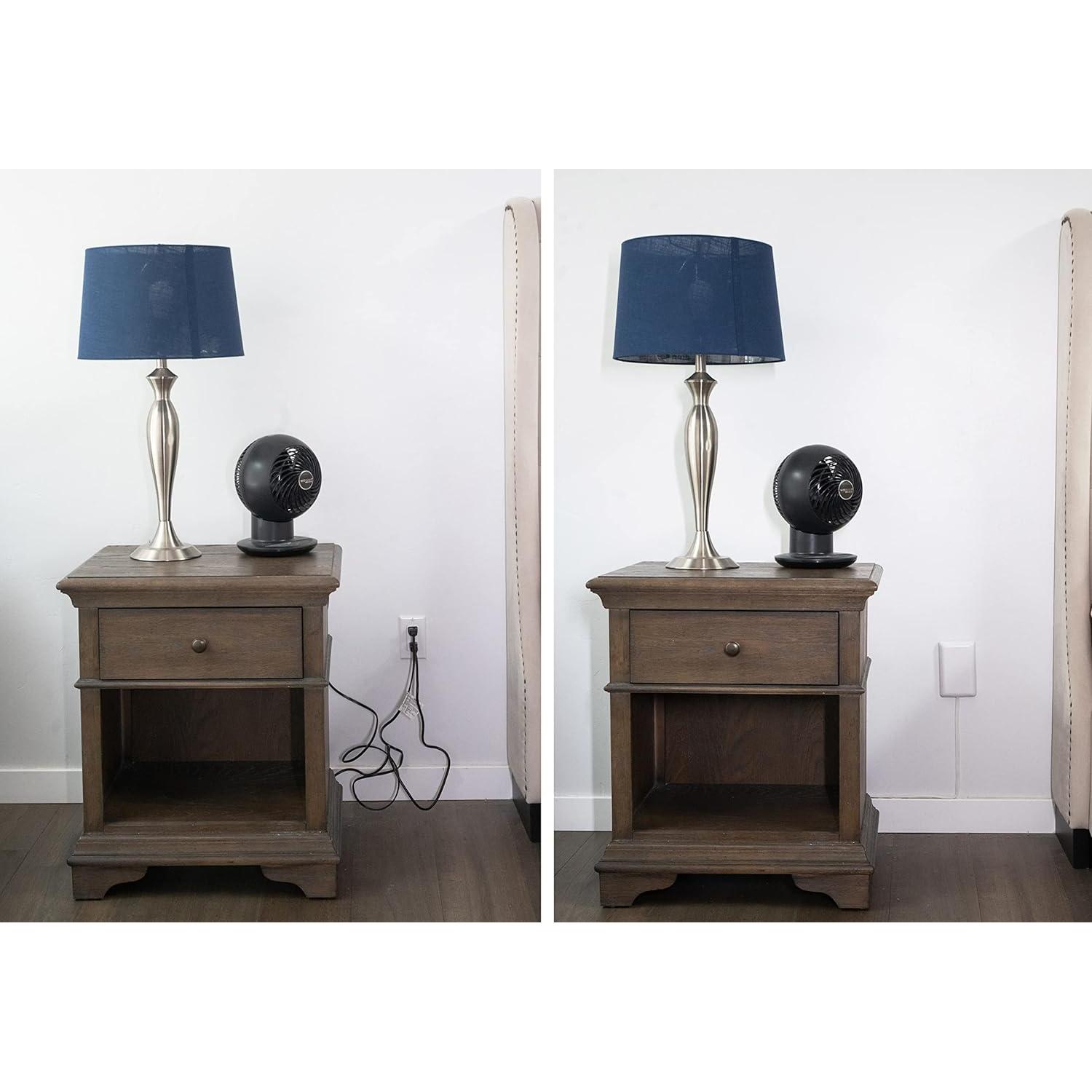 Sleek Socket Concealer de Enchufe Ultra Delgado 3 pies