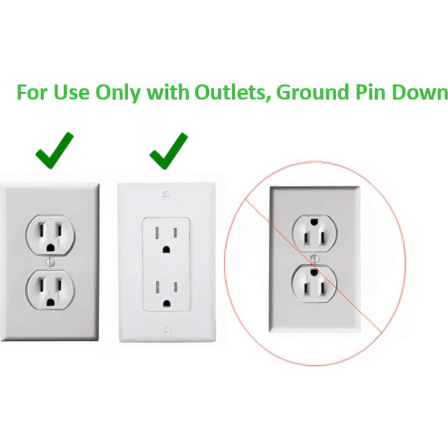 Sleek Socket Concealer de Enchufe Ultra Delgado 3 pies