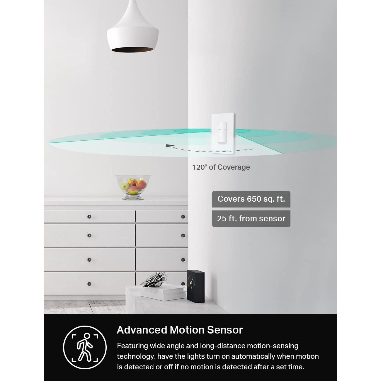 Interruptor Inteligente Kasa Smart KS200M con Sensor de Movimiento - Paquete de 2