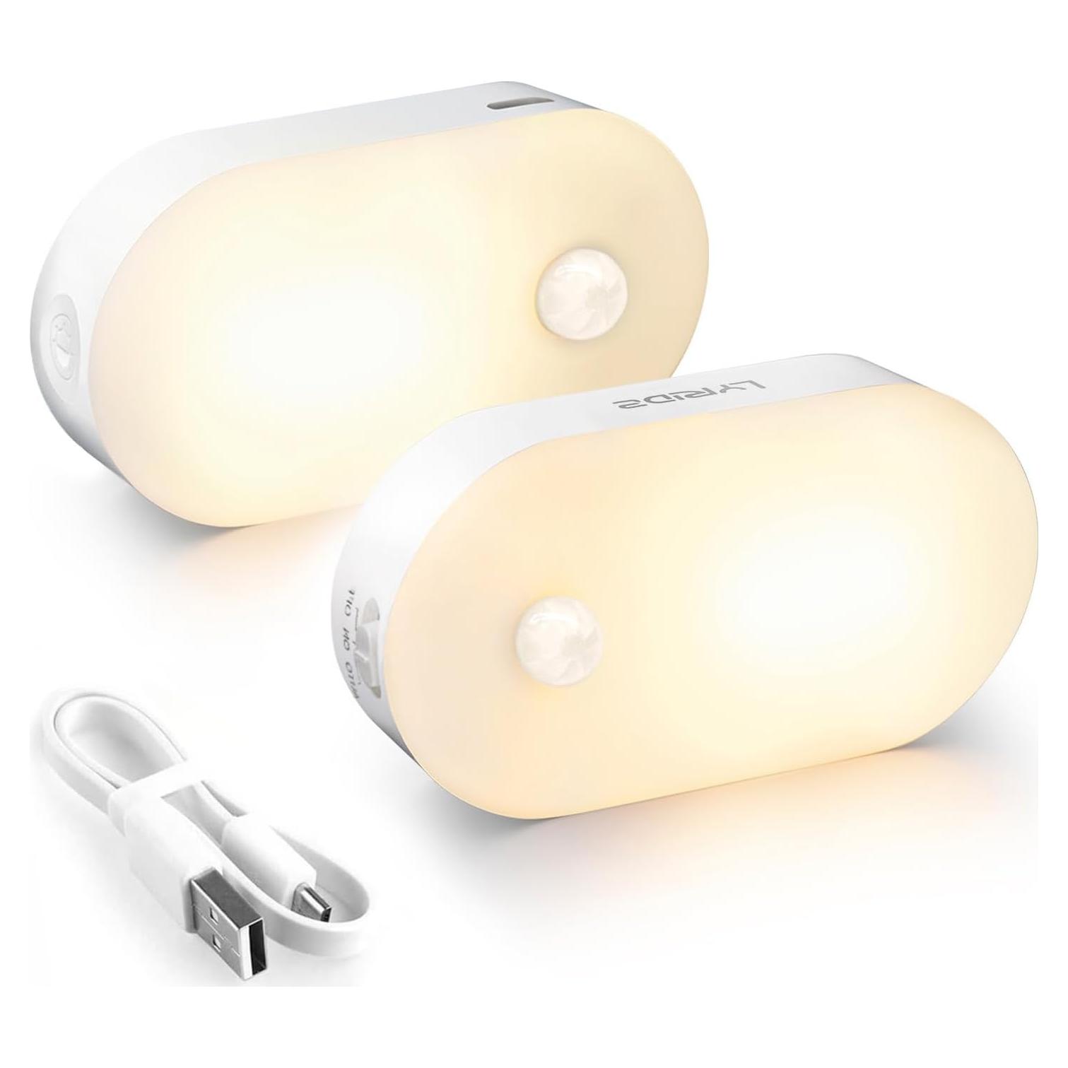 Luz Nocturna Recargable Lyridz con Sensor de Movimiento LED