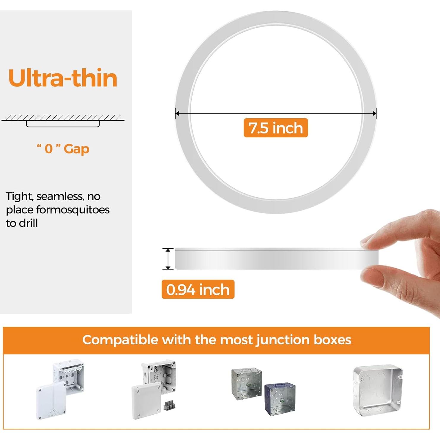 Lámpara de Techo LED Empotrada Slochi 15W 1500Lm 3 Modos