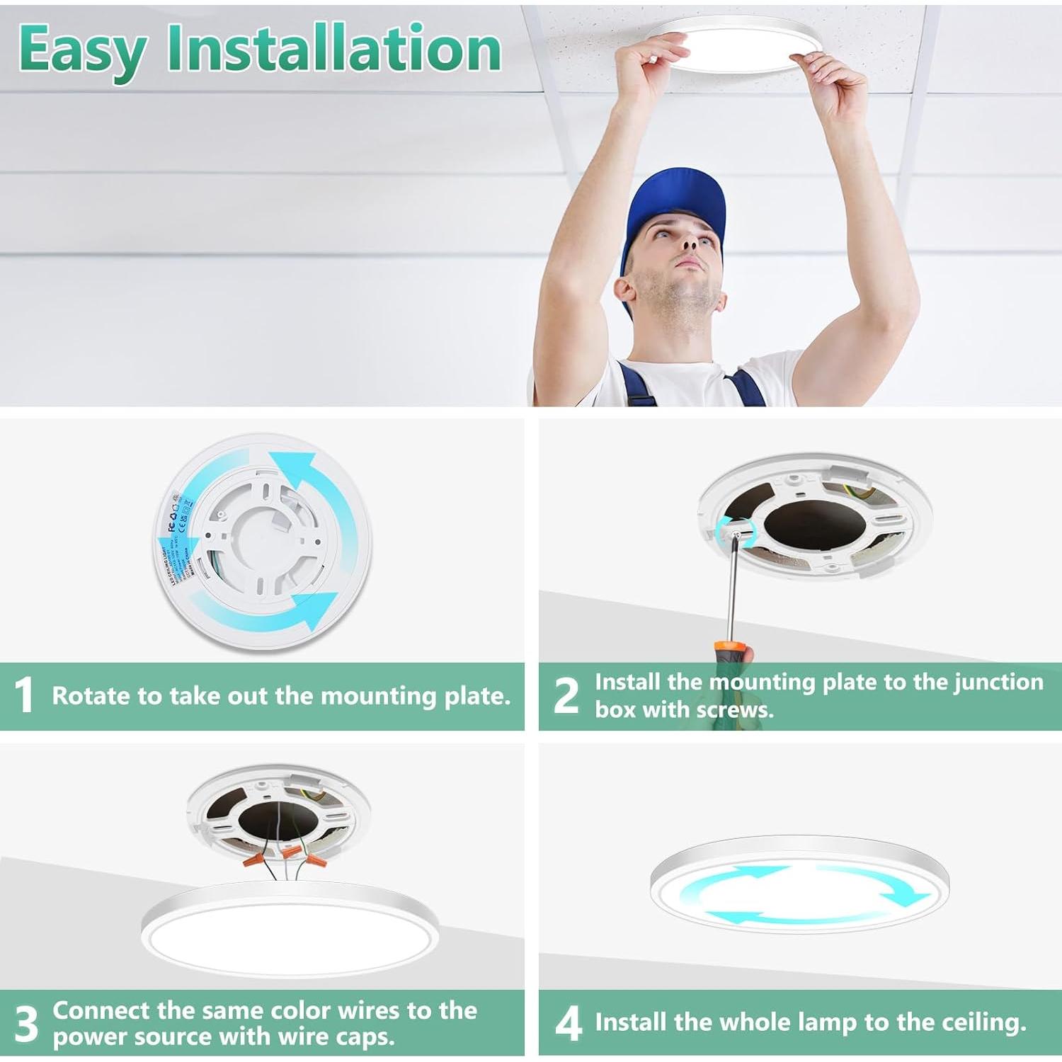 Lámpara de Techo LED Brightever 7" 15W 1600LM 5000K