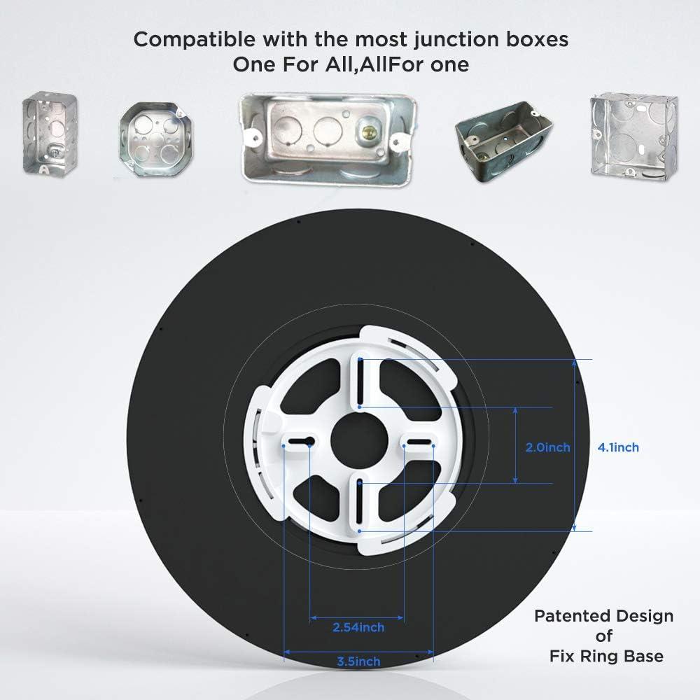 Luz de Techo LED Taloya Negra 30 cm 20W 5 Temperaturas