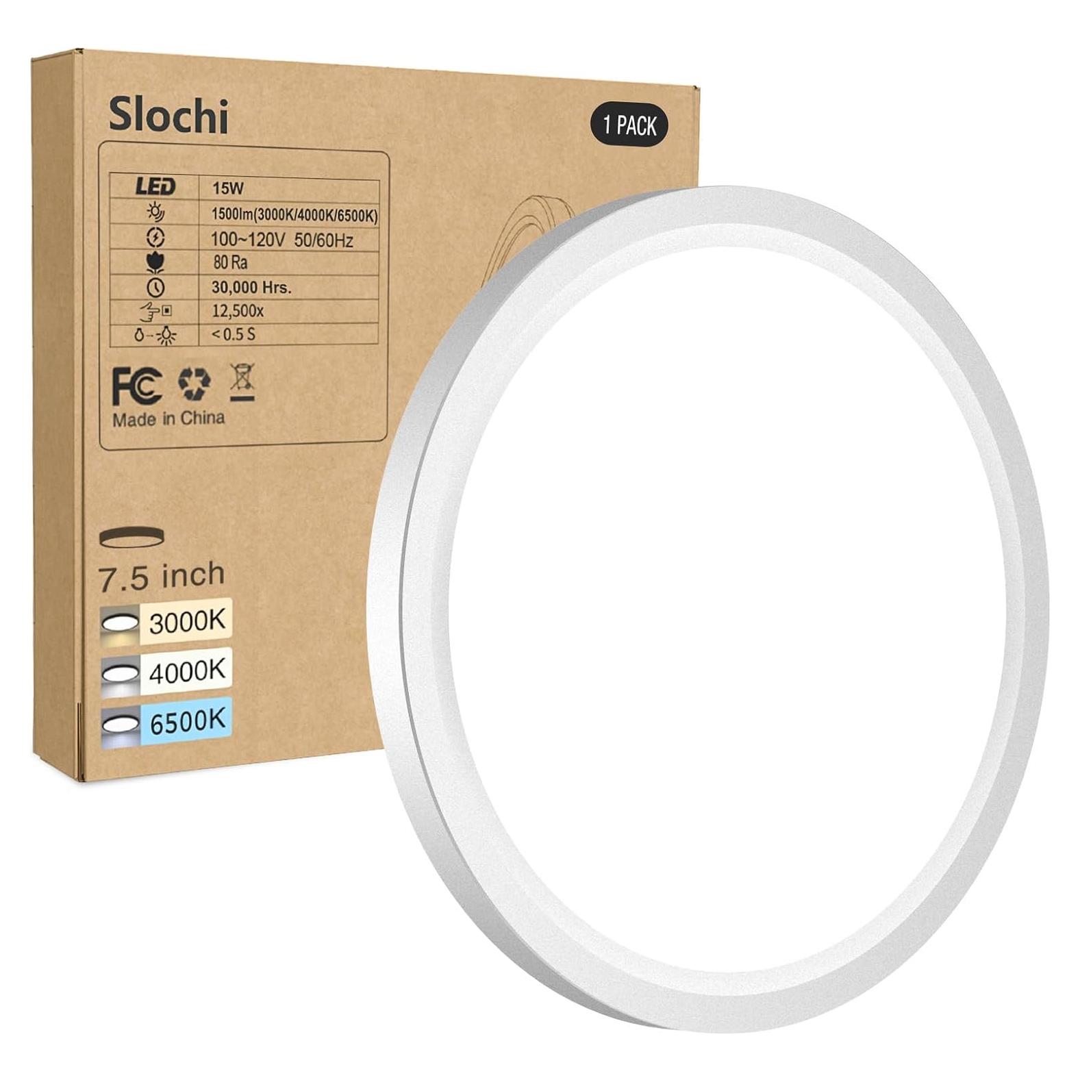 Aplique de Techo LED Slochi 15W 3000K-6500K 19.05cm Blanco