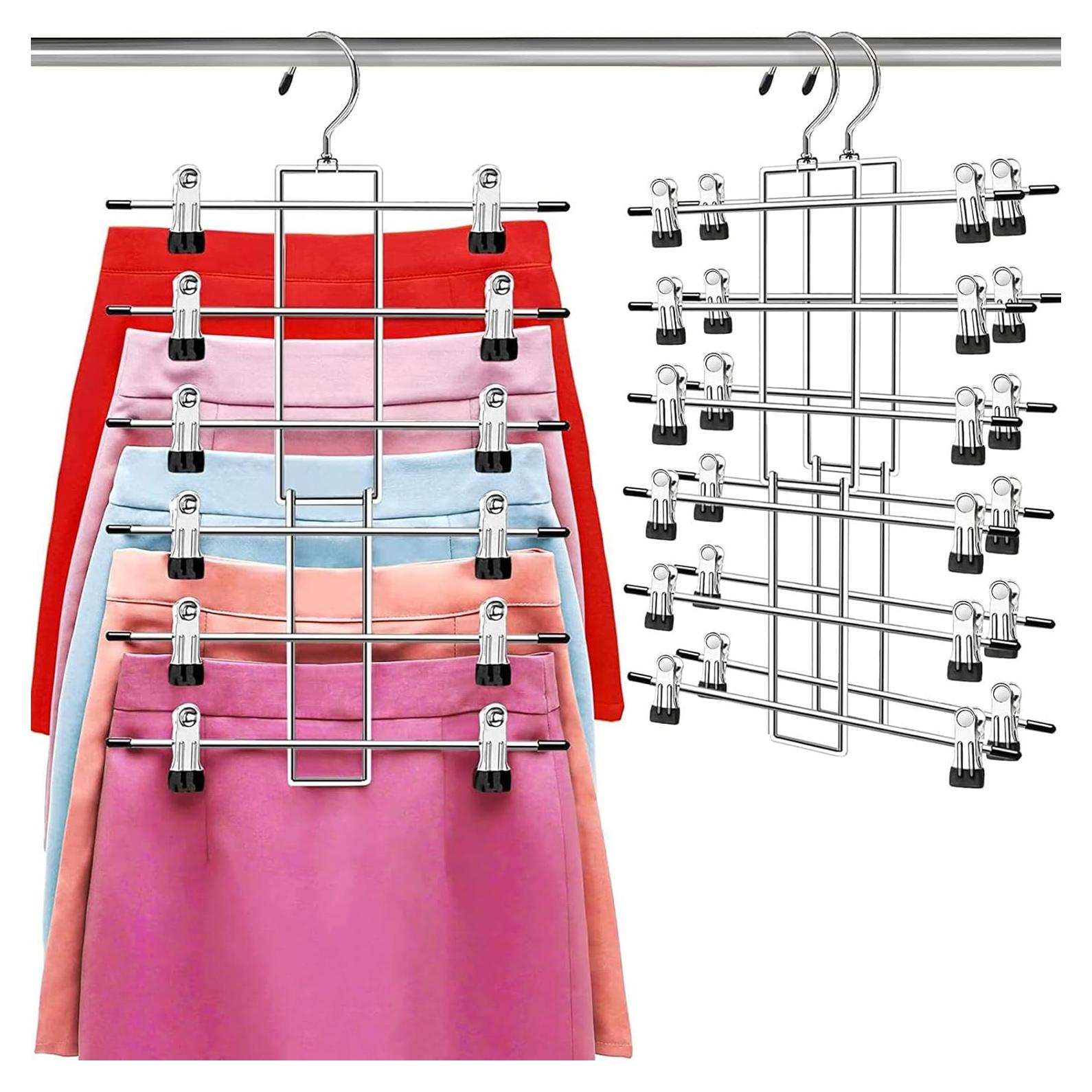 Perchas para Pantalones Lumigens - 6 Niveles, 360° Giratorias